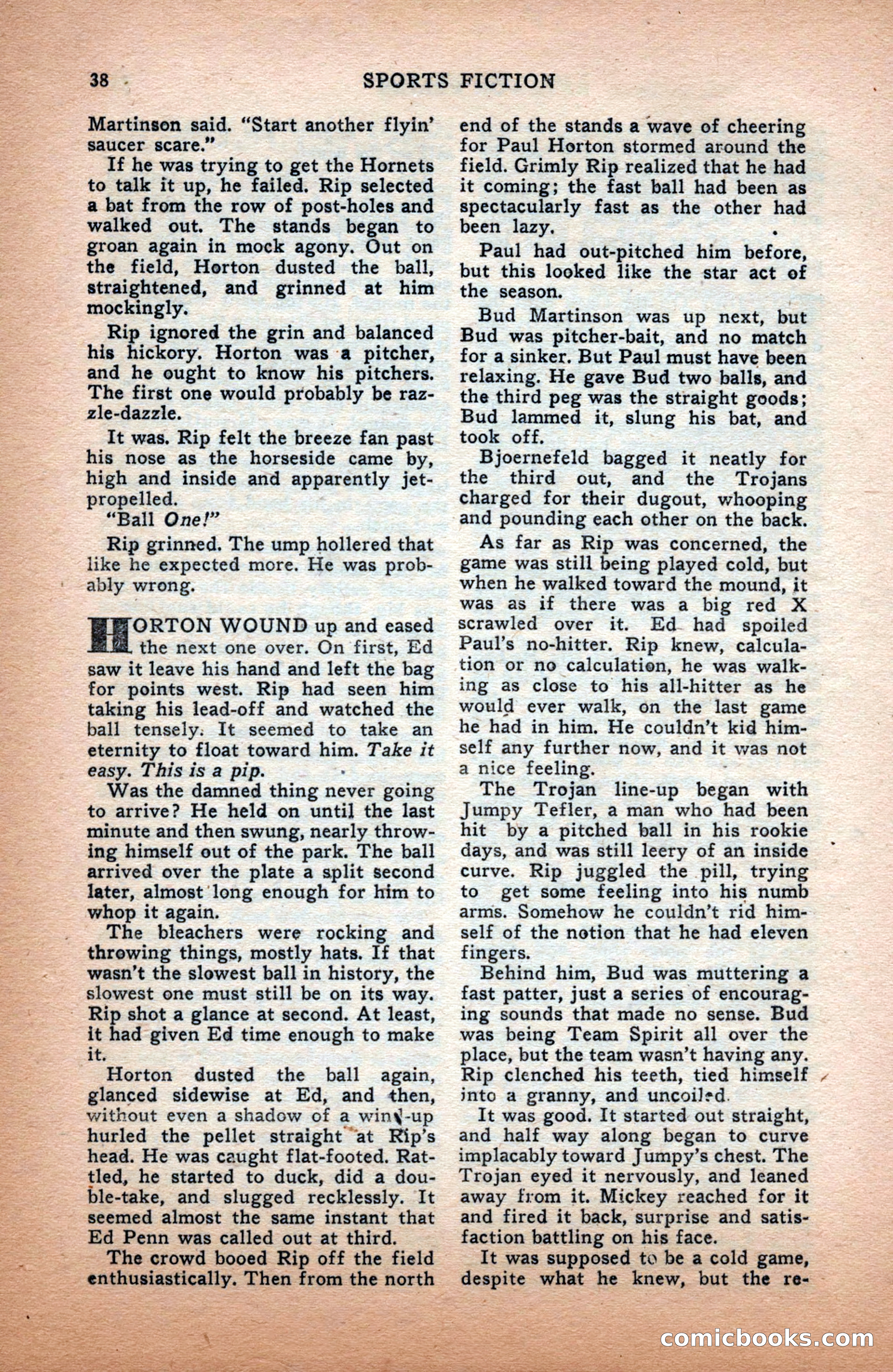 Sports Fiction, December 1947 — page 38 of 100