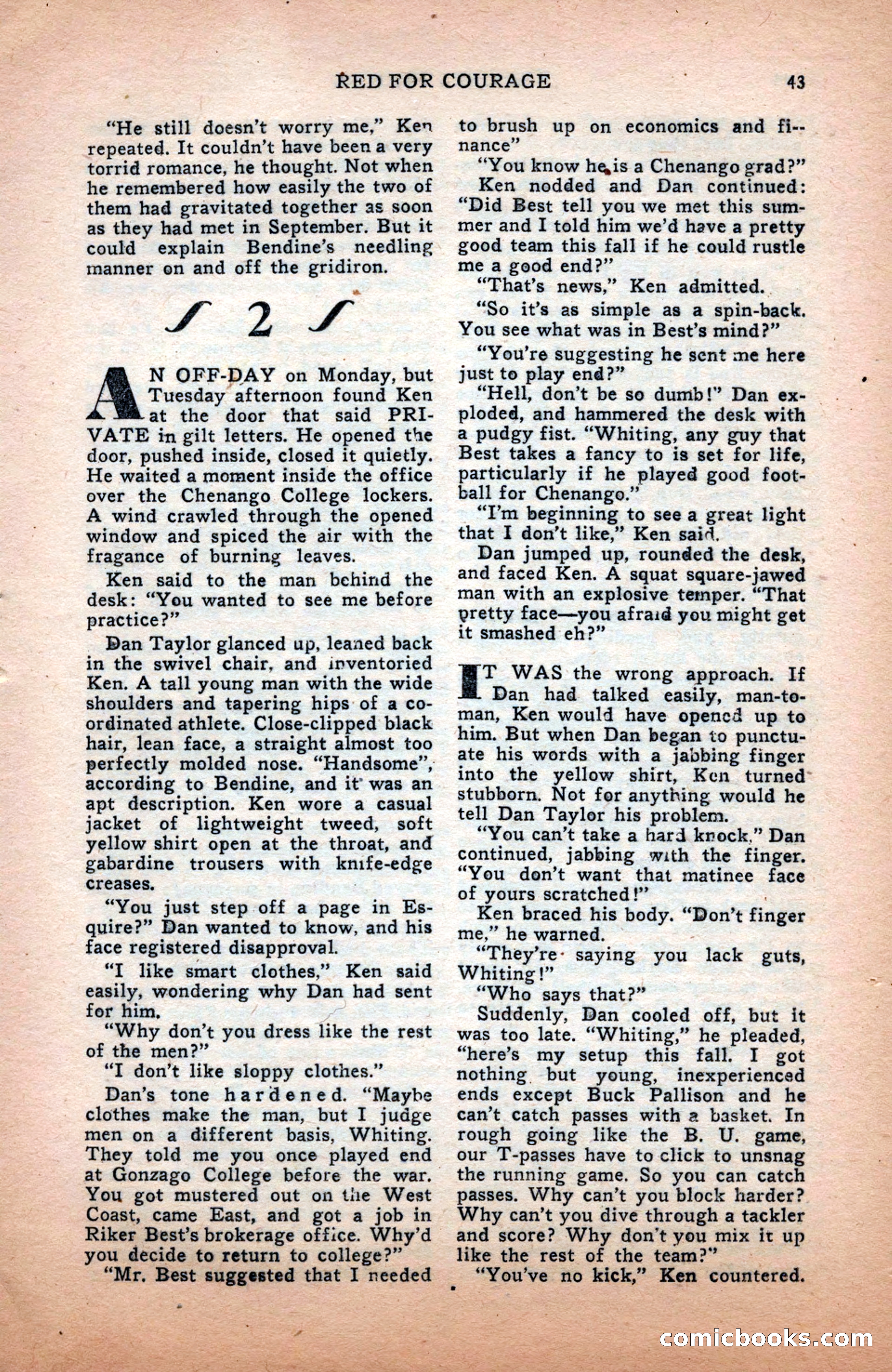 Sports Fiction, December 1947 — page 43 of 100