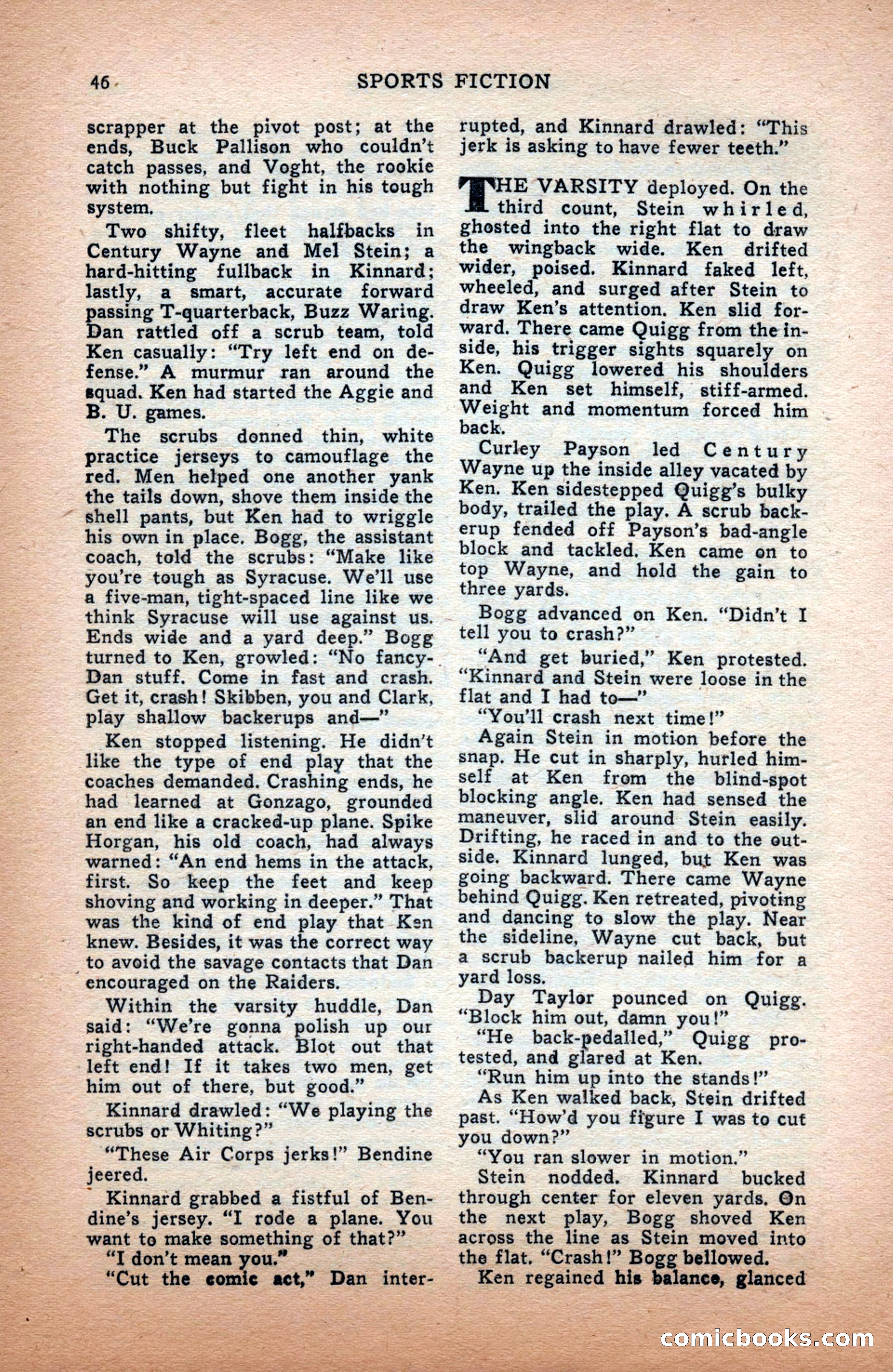 Sports Fiction, December 1947 — page 46 of 100