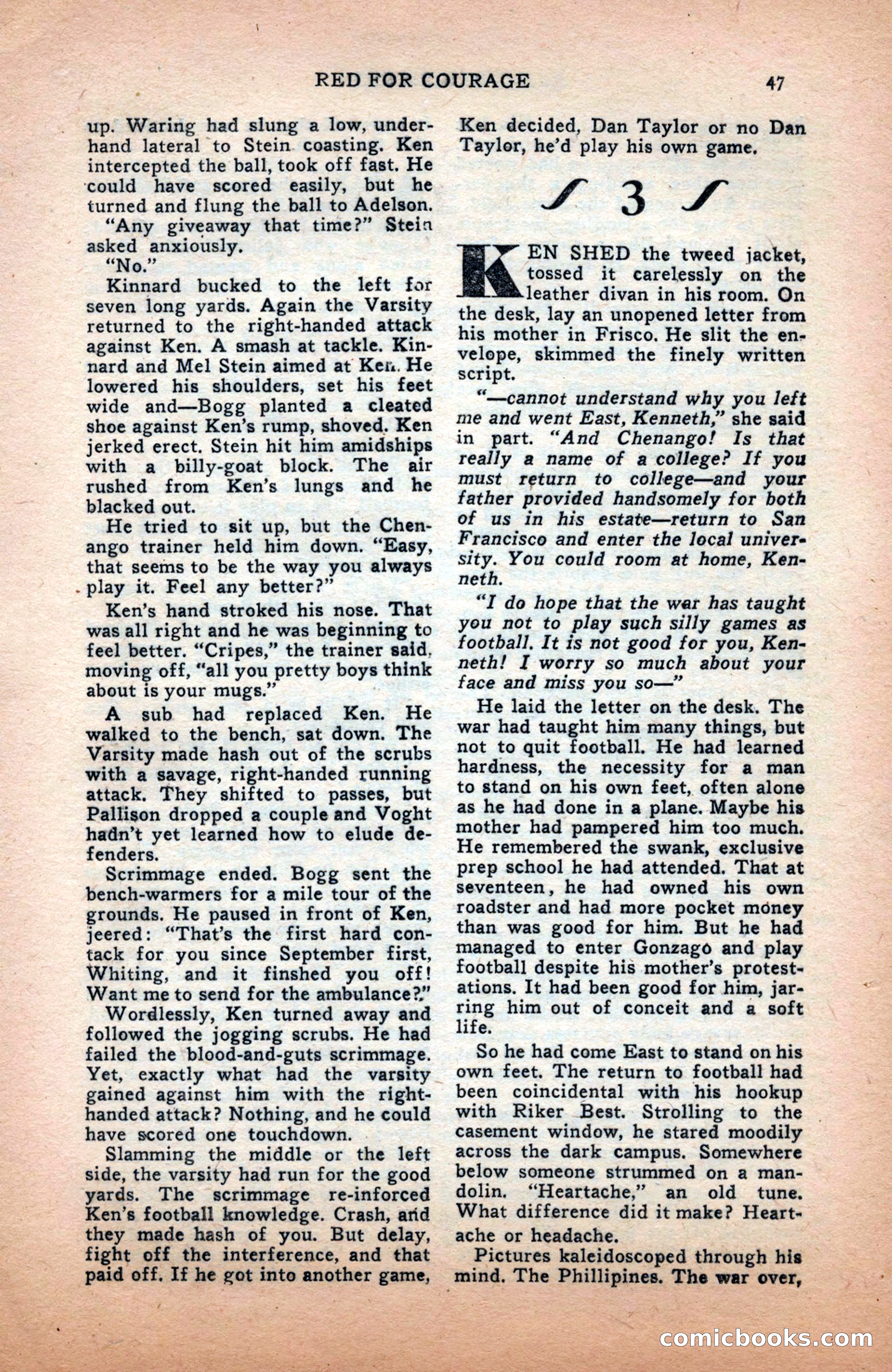 Sports Fiction, December 1947 — page 47 of 100