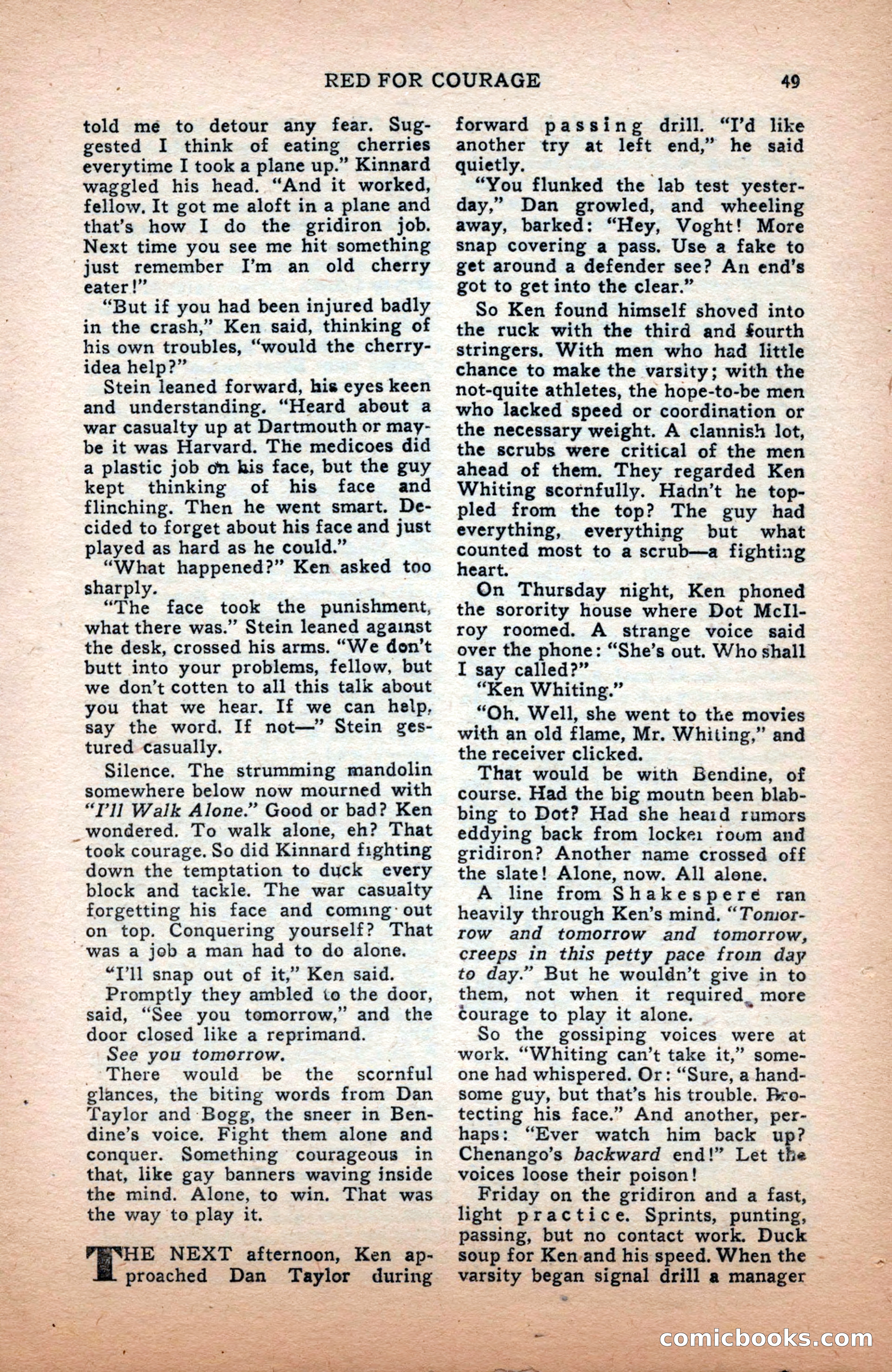 Sports Fiction, December 1947 — page 49 of 100