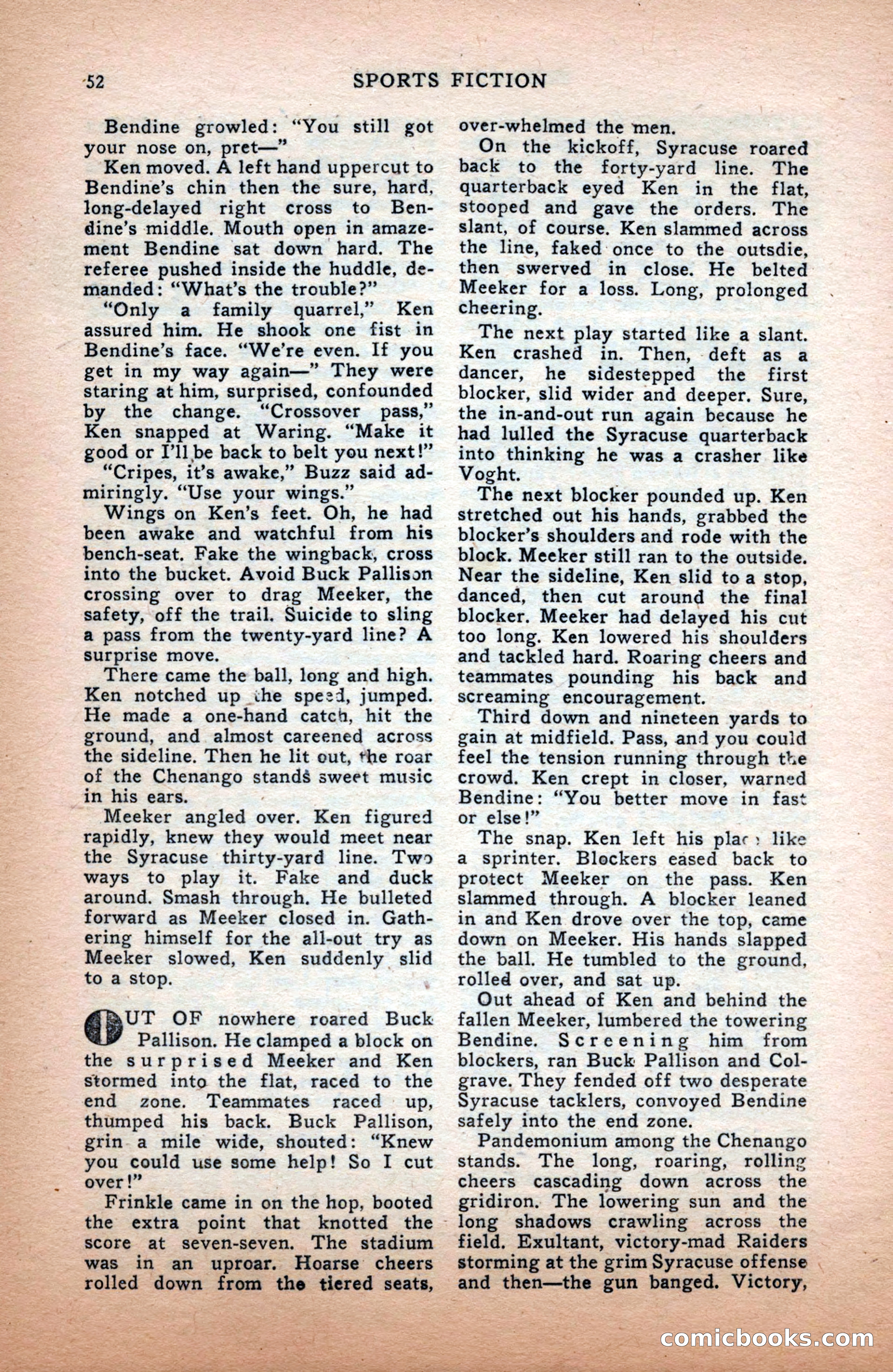 Sports Fiction, December 1947 — page 52 of 100
