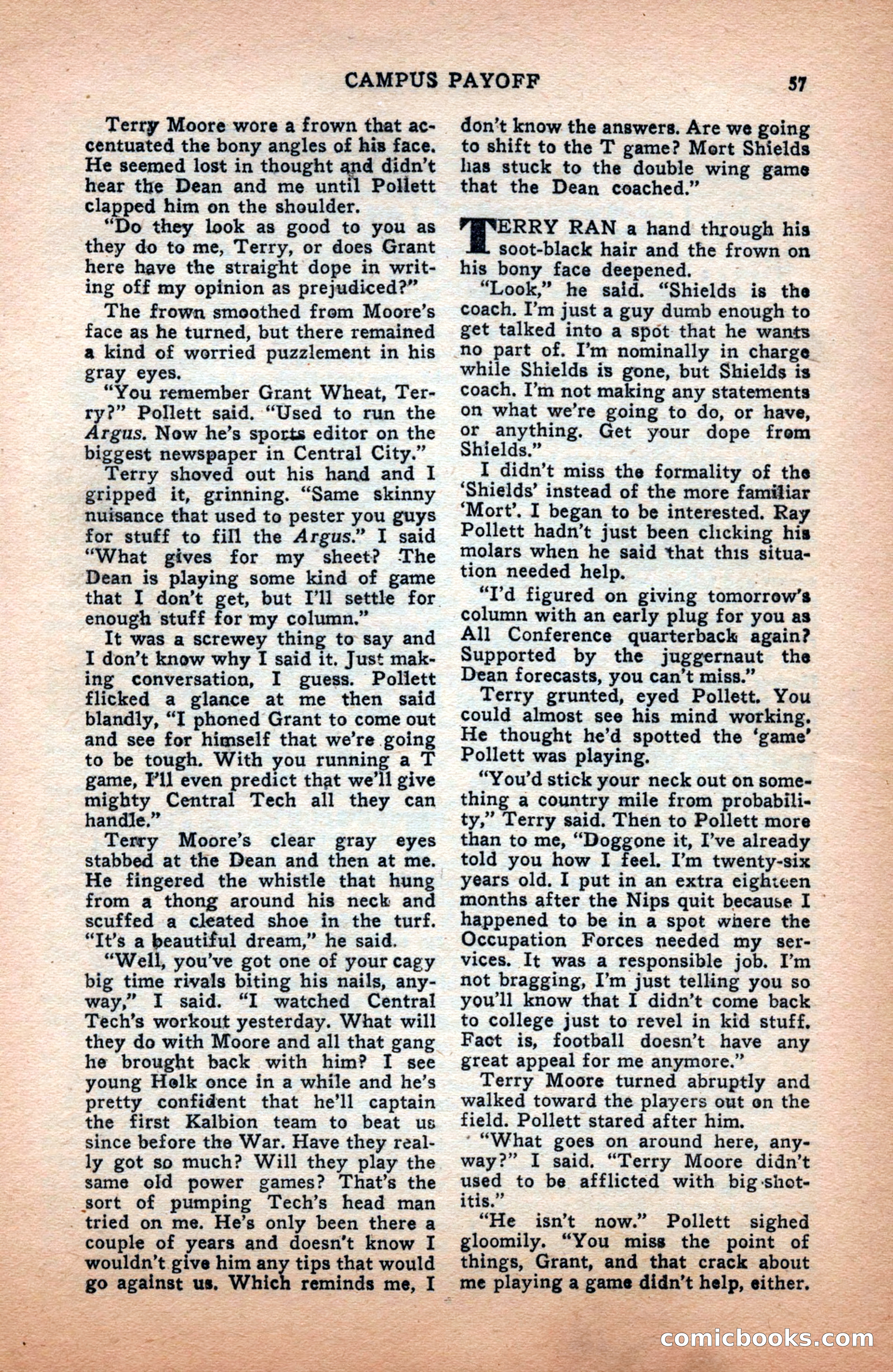 Sports Fiction, December 1947 — page 57 of 100