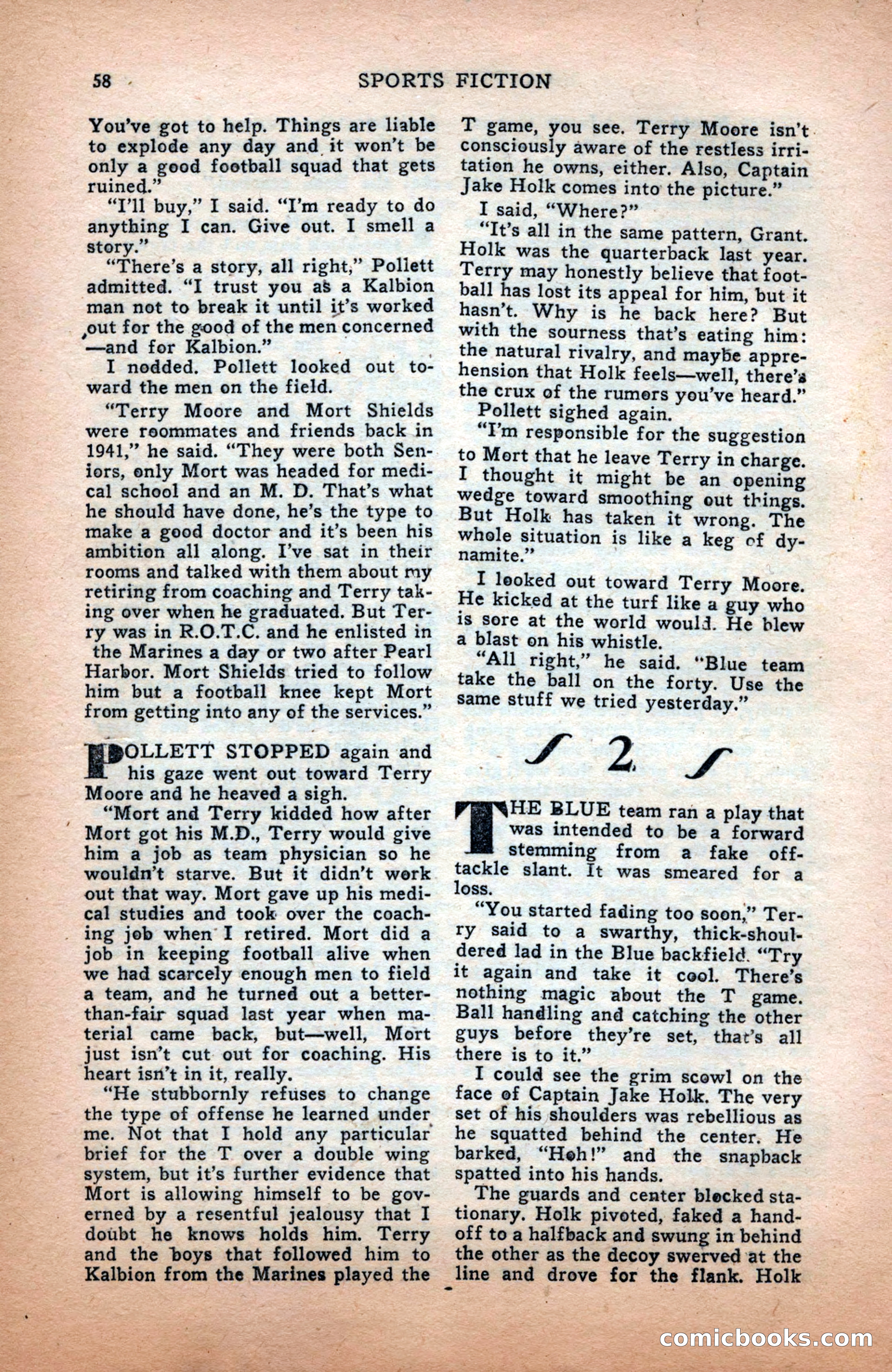 Sports Fiction, December 1947 — page 58 of 100