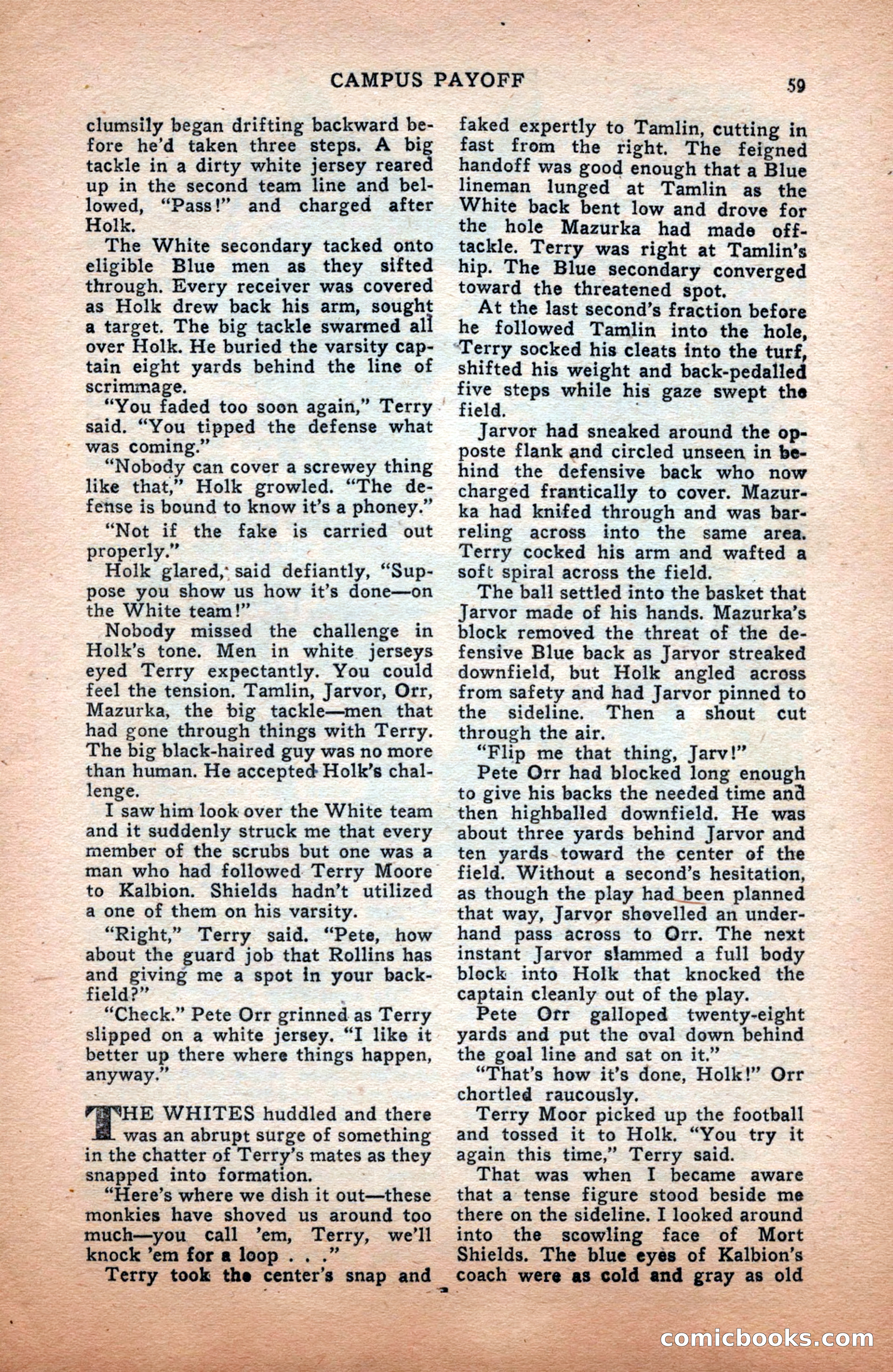 Sports Fiction, December 1947 — page 59 of 100