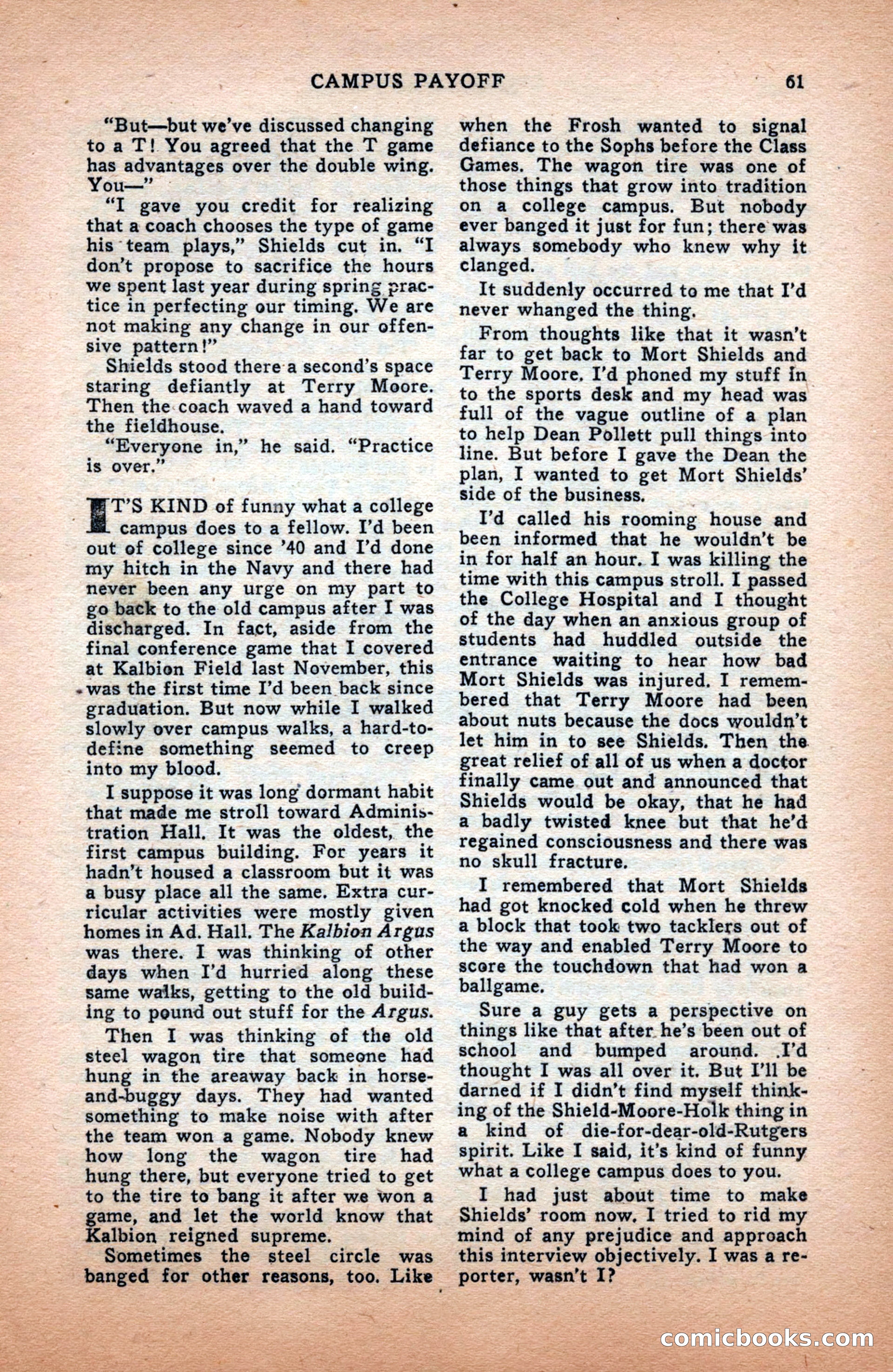 Sports Fiction, December 1947 — page 61 of 100