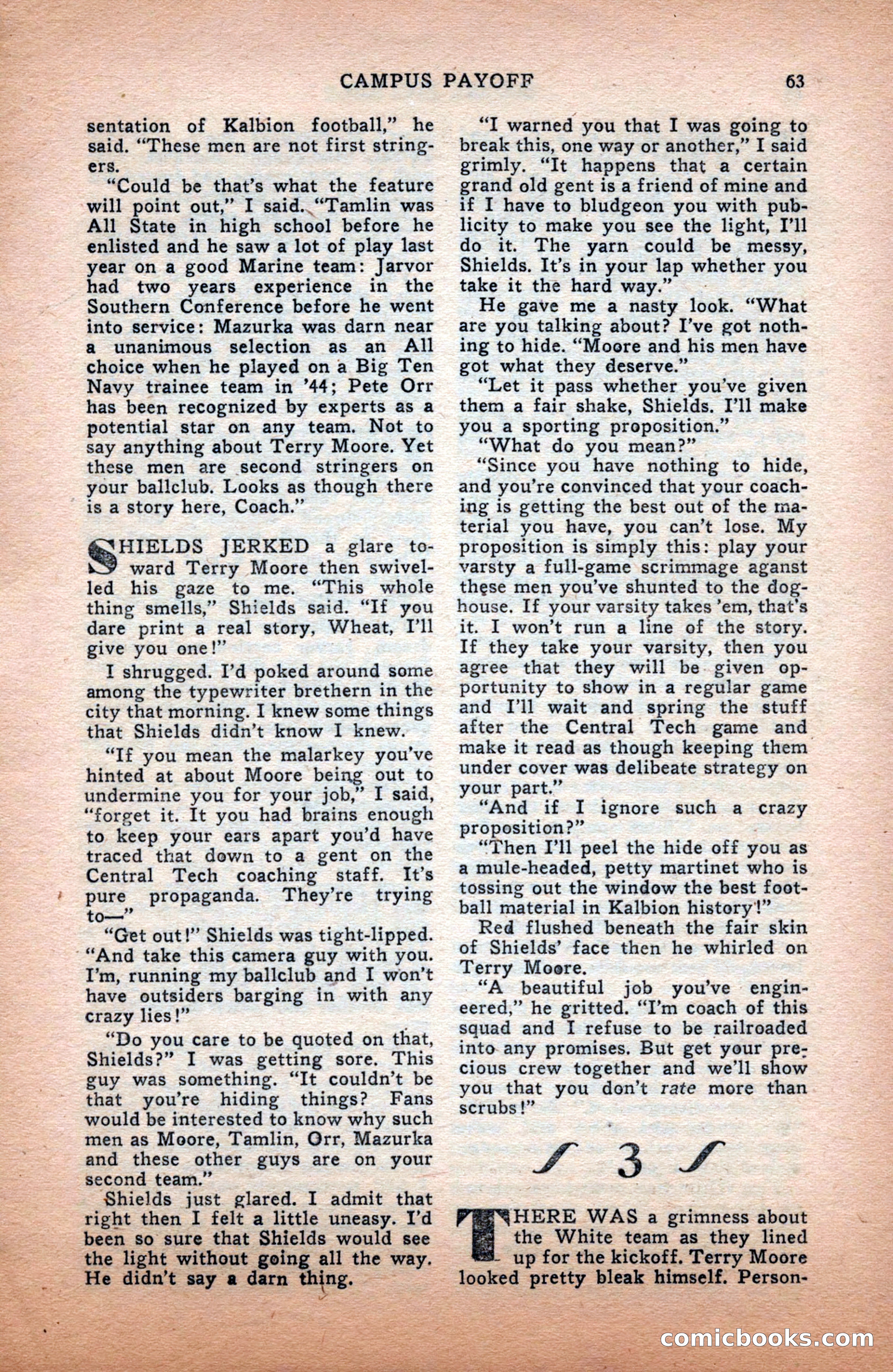 Sports Fiction, December 1947 — page 63 of 100