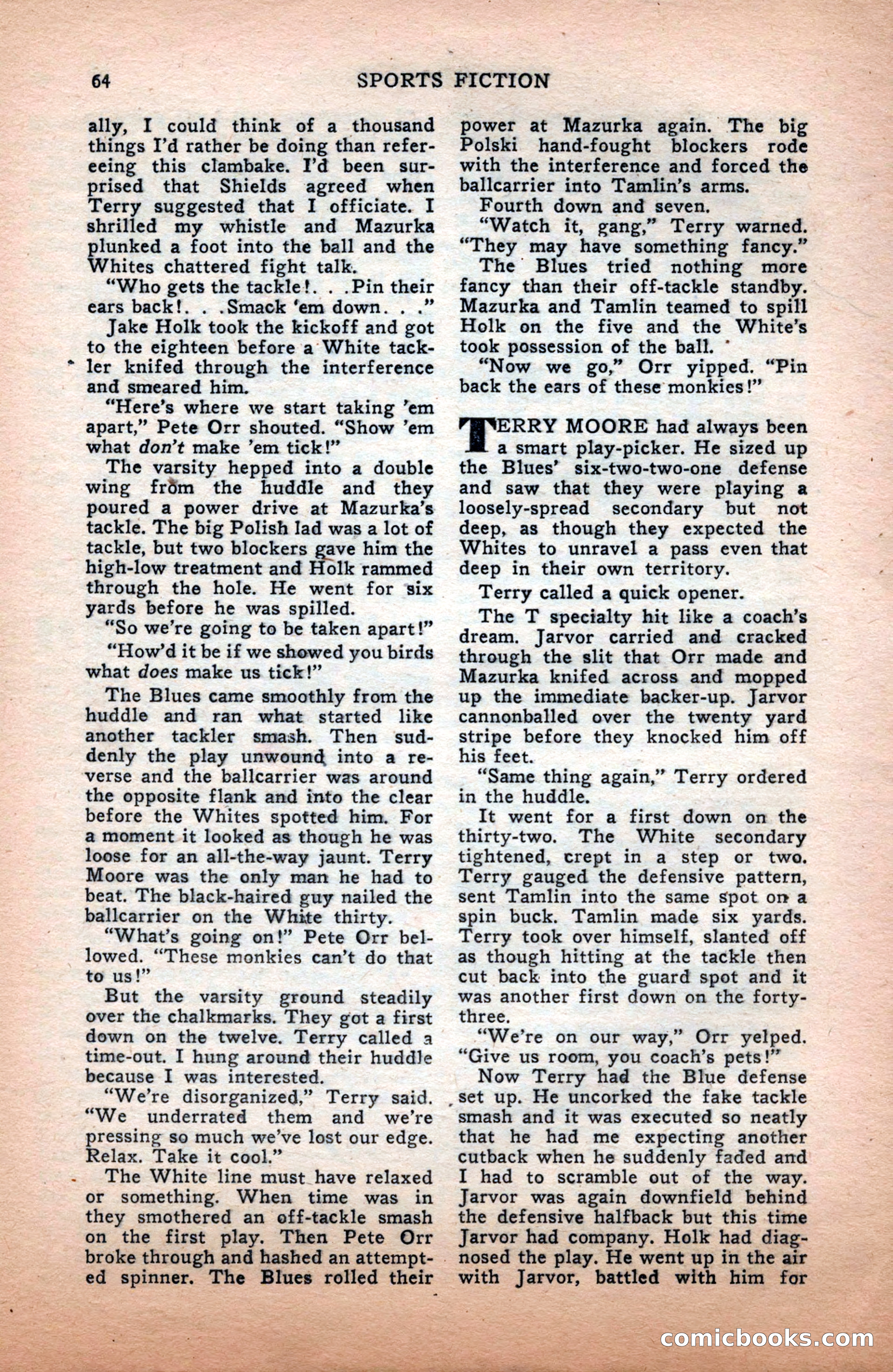 Sports Fiction, December 1947 — page 64 of 100