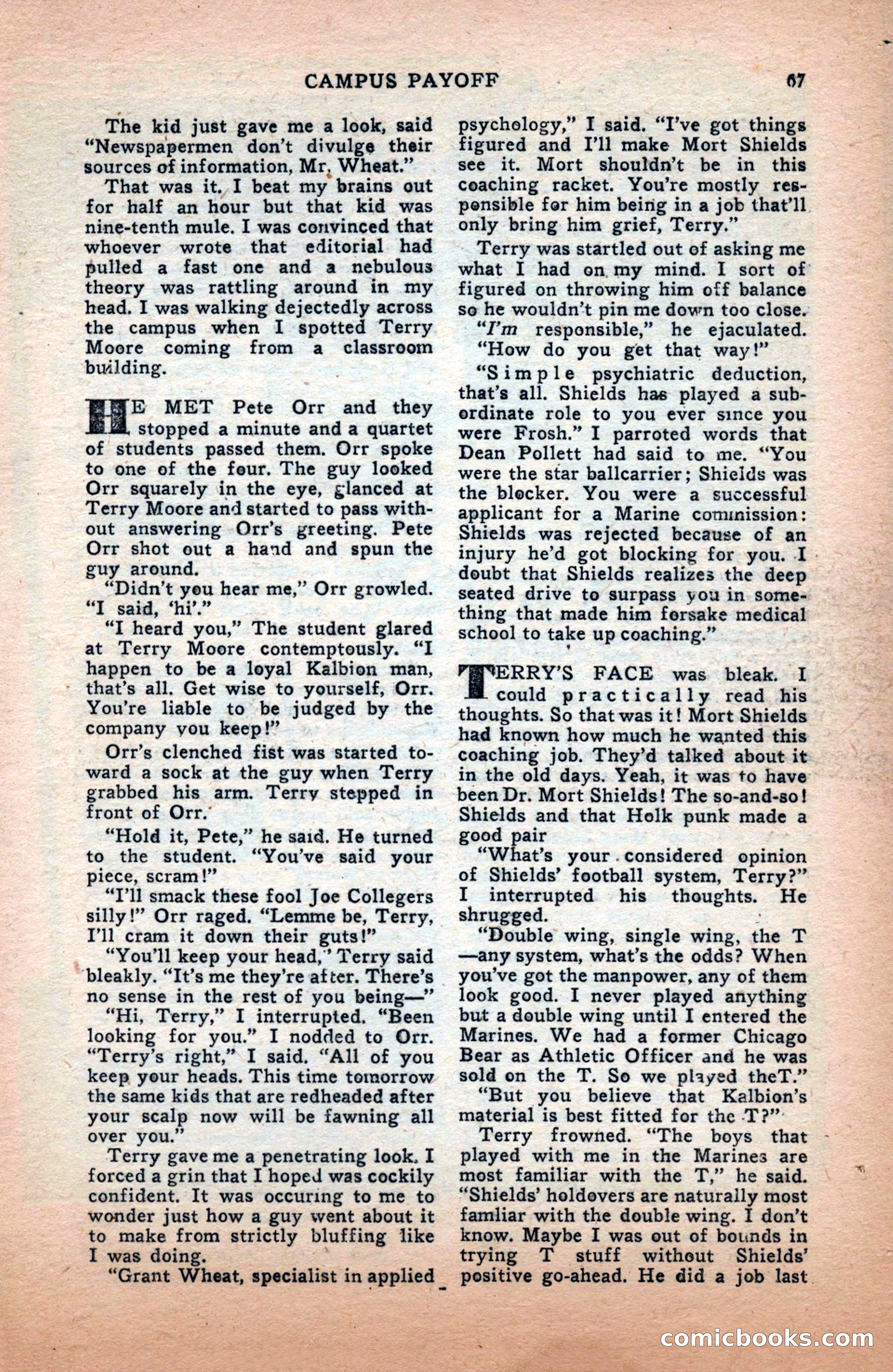 Sports Fiction, December 1947 — page 67 of 100