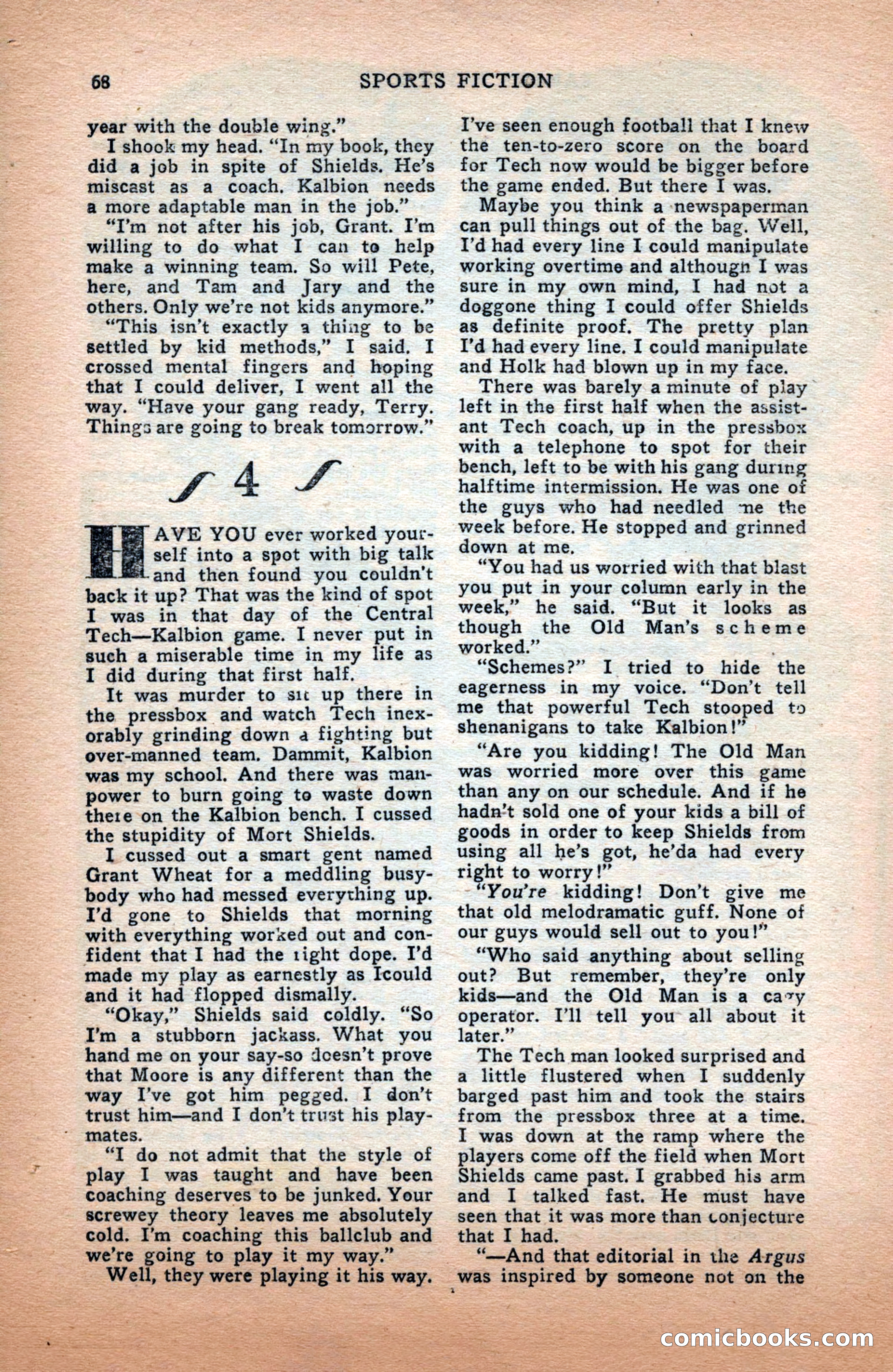 Sports Fiction, December 1947 — page 68 of 100