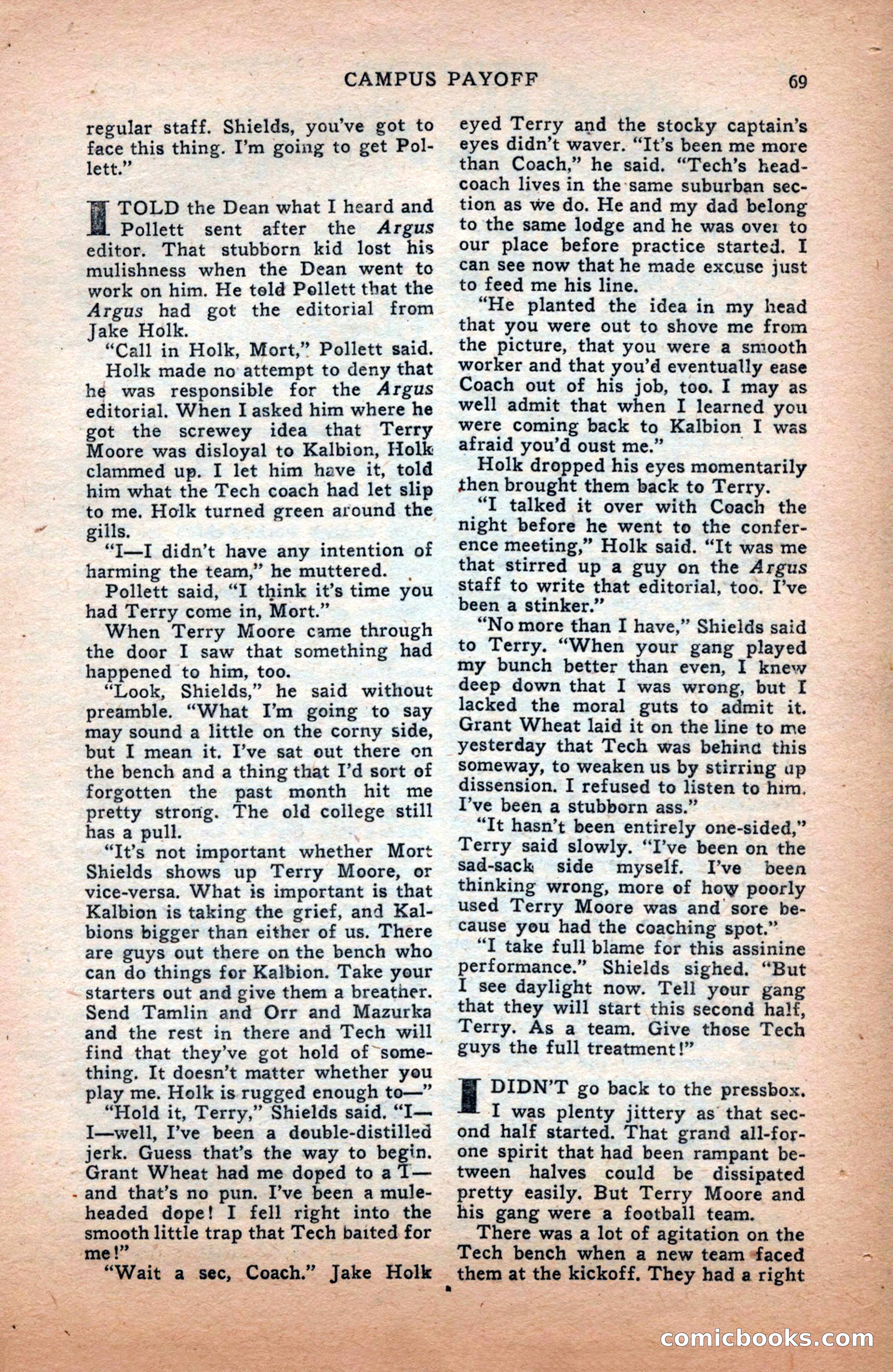 Sports Fiction, December 1947 — page 69 of 100