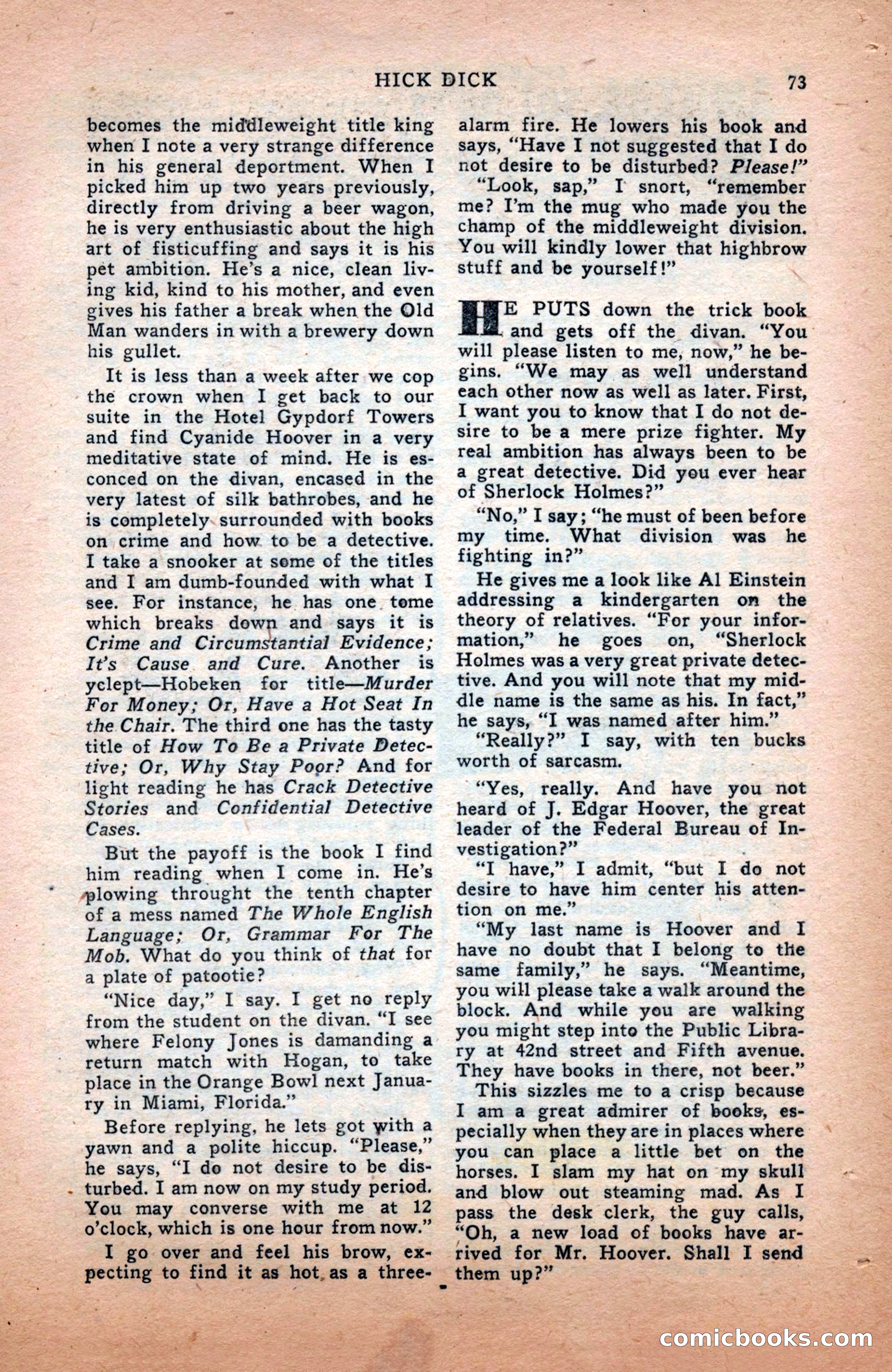Sports Fiction, December 1947 — page 73 of 100