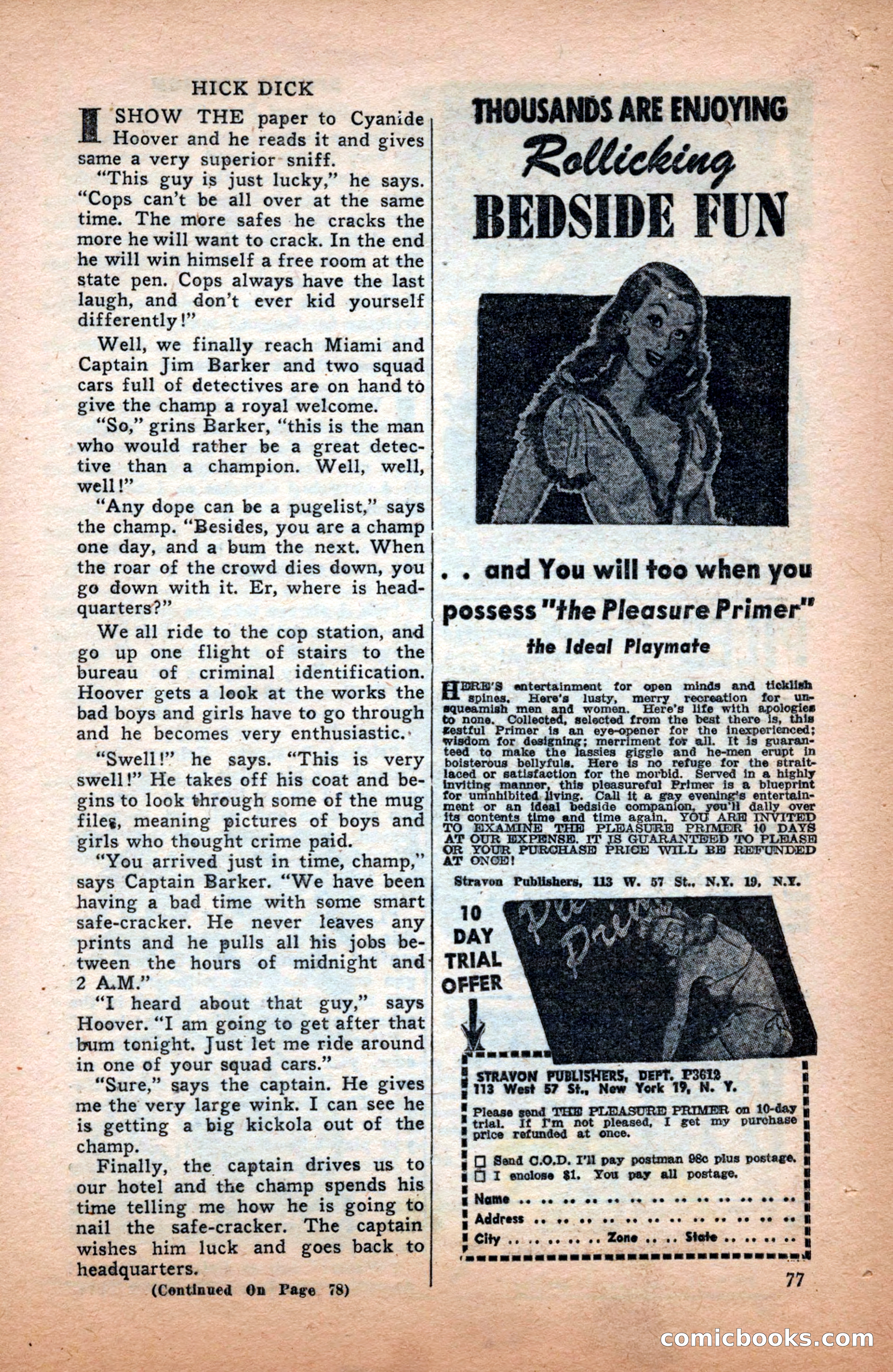 Sports Fiction, December 1947 — page 77 of 100