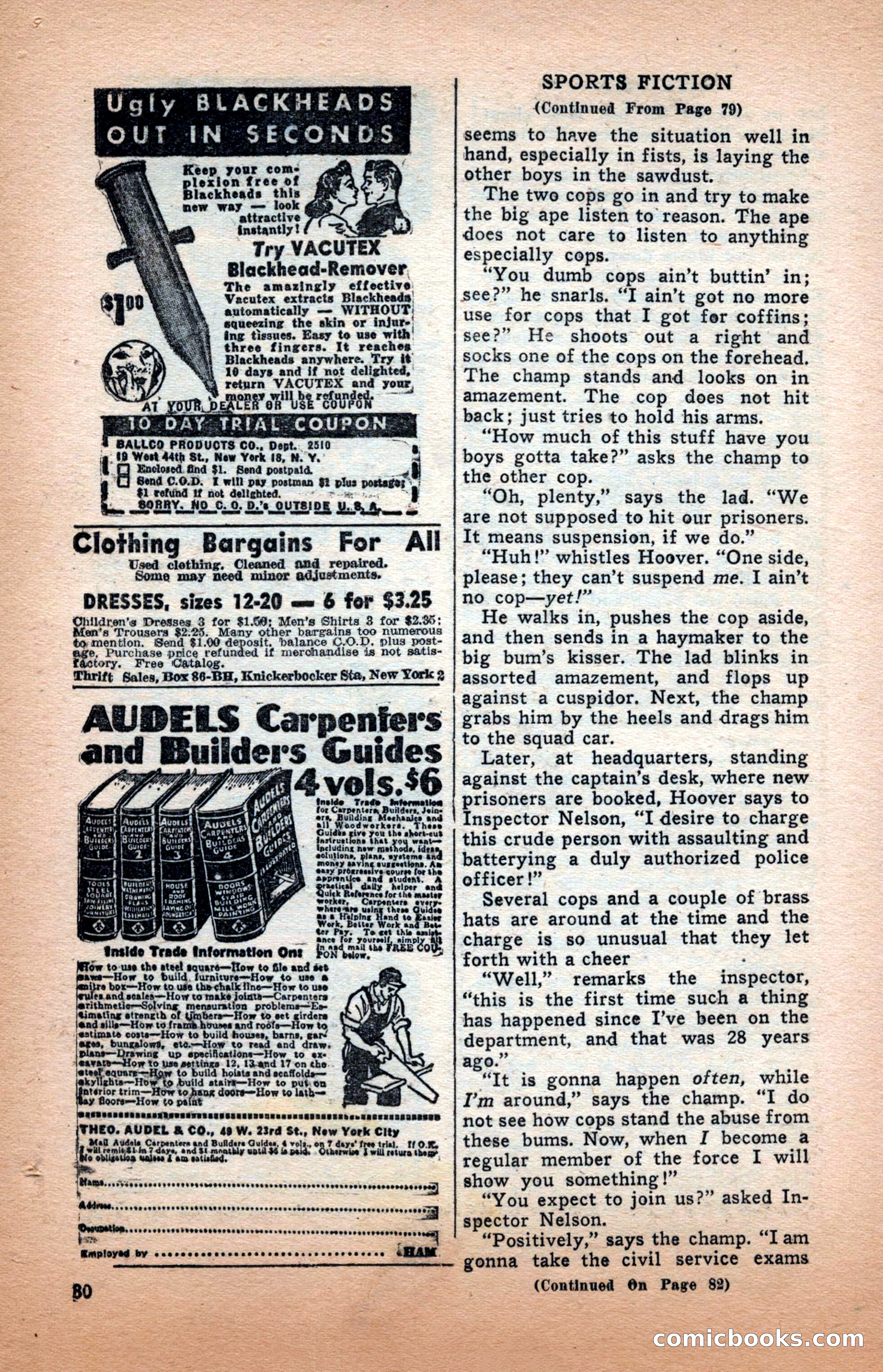 Sports Fiction, December 1947 — page 80 of 100