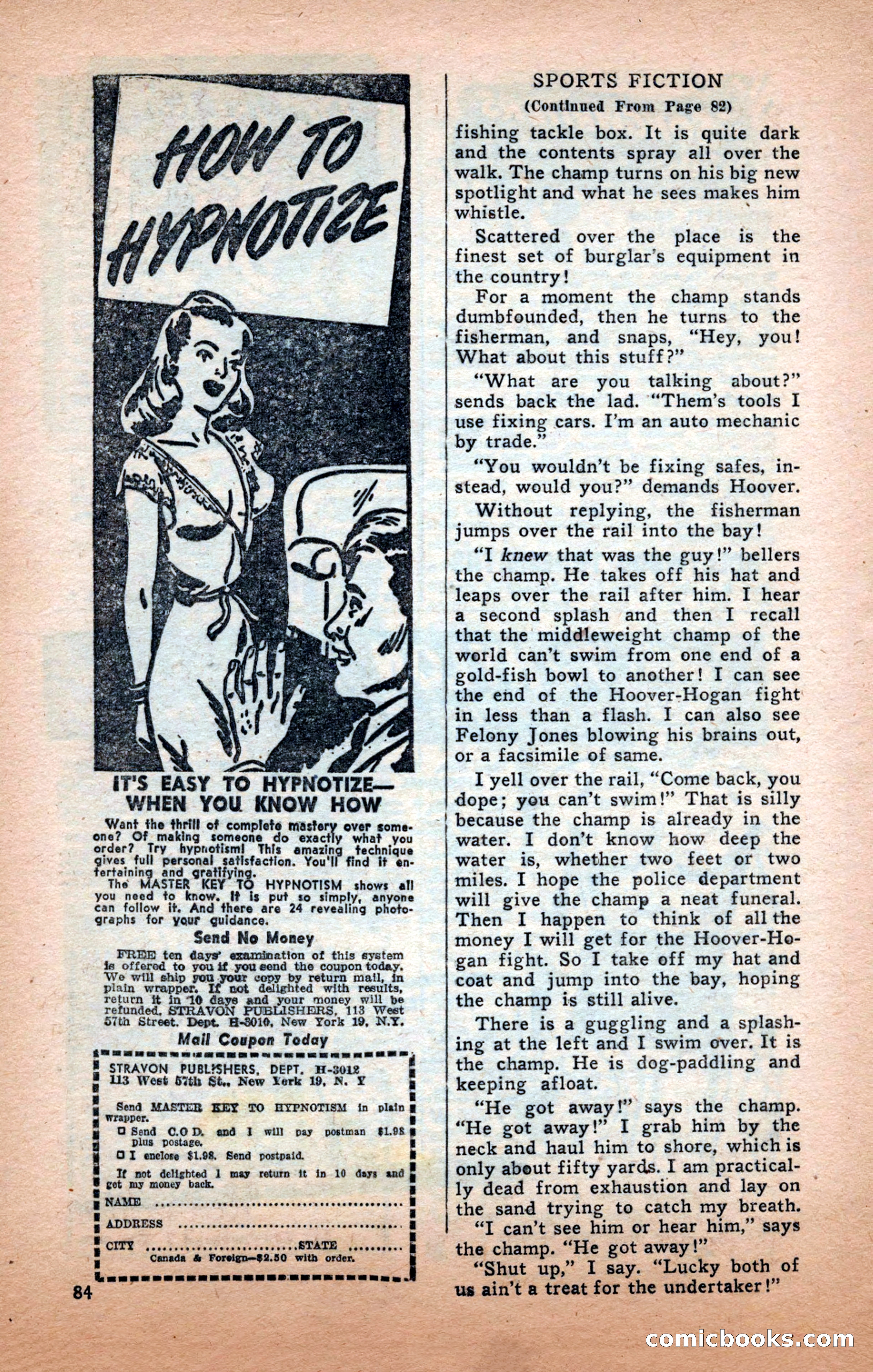 Sports Fiction, December 1947 — page 84 of 100
