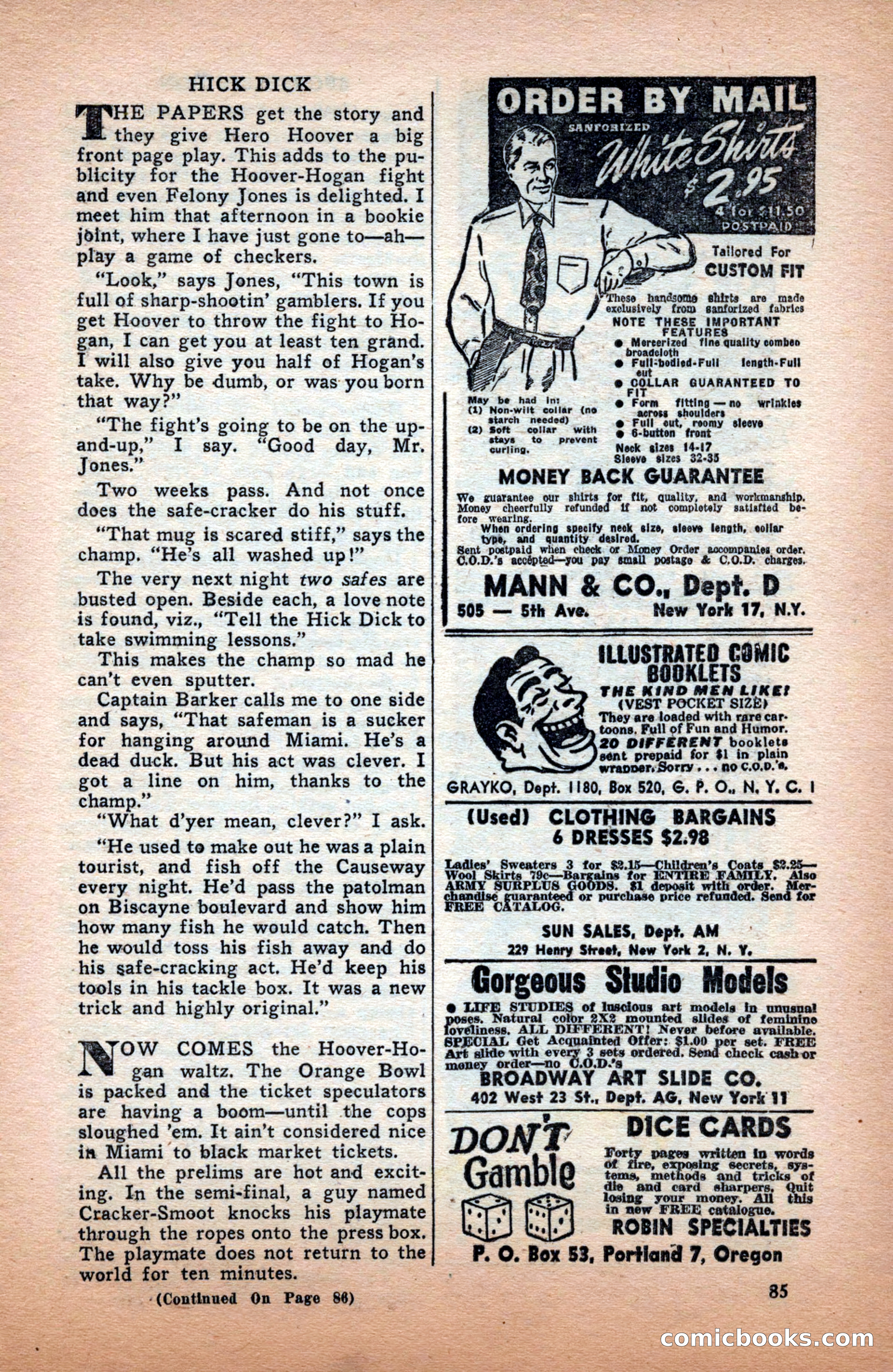 Sports Fiction, December 1947 — page 85 of 100