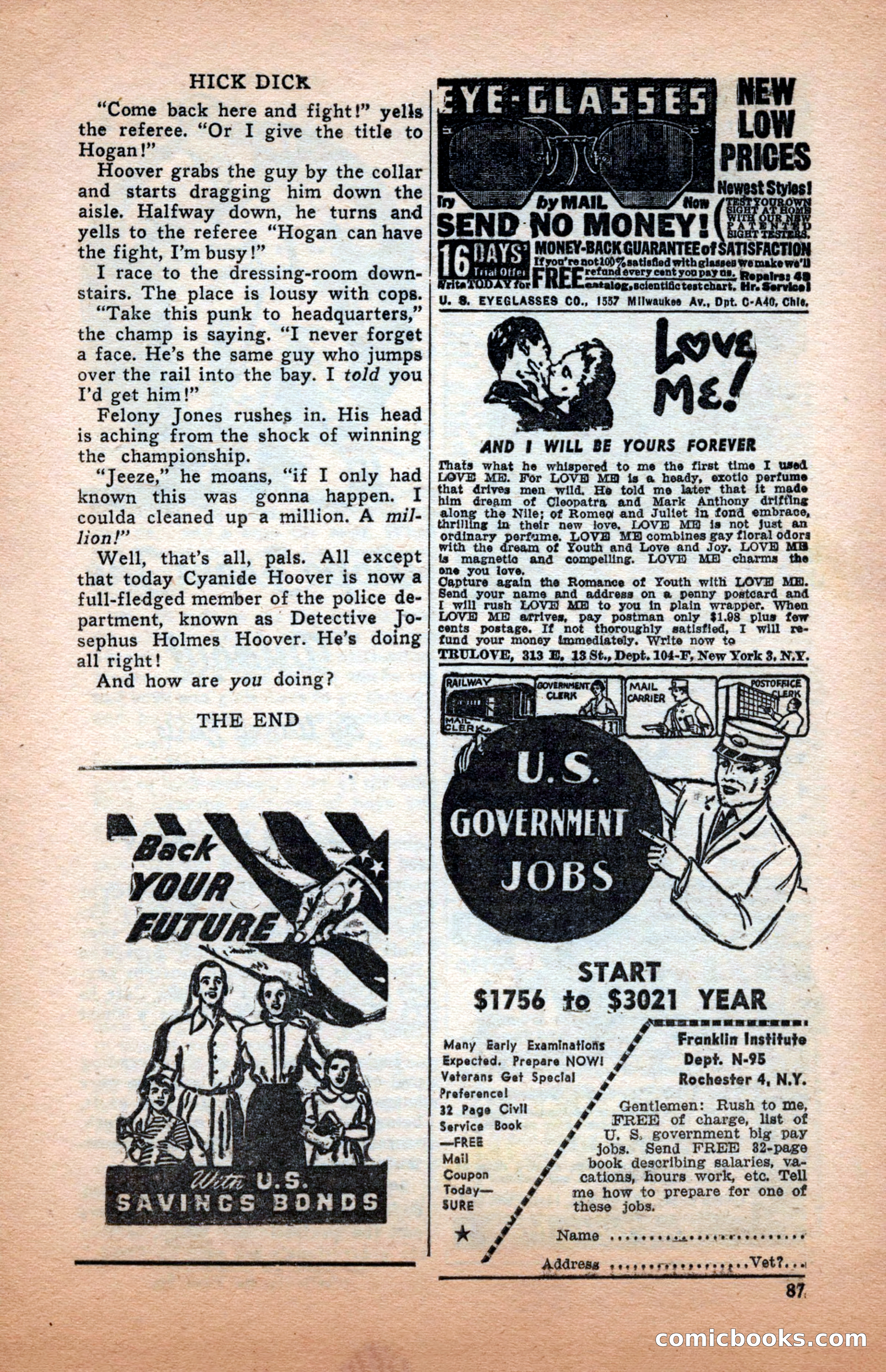Sports Fiction, December 1947 — page 87 of 100