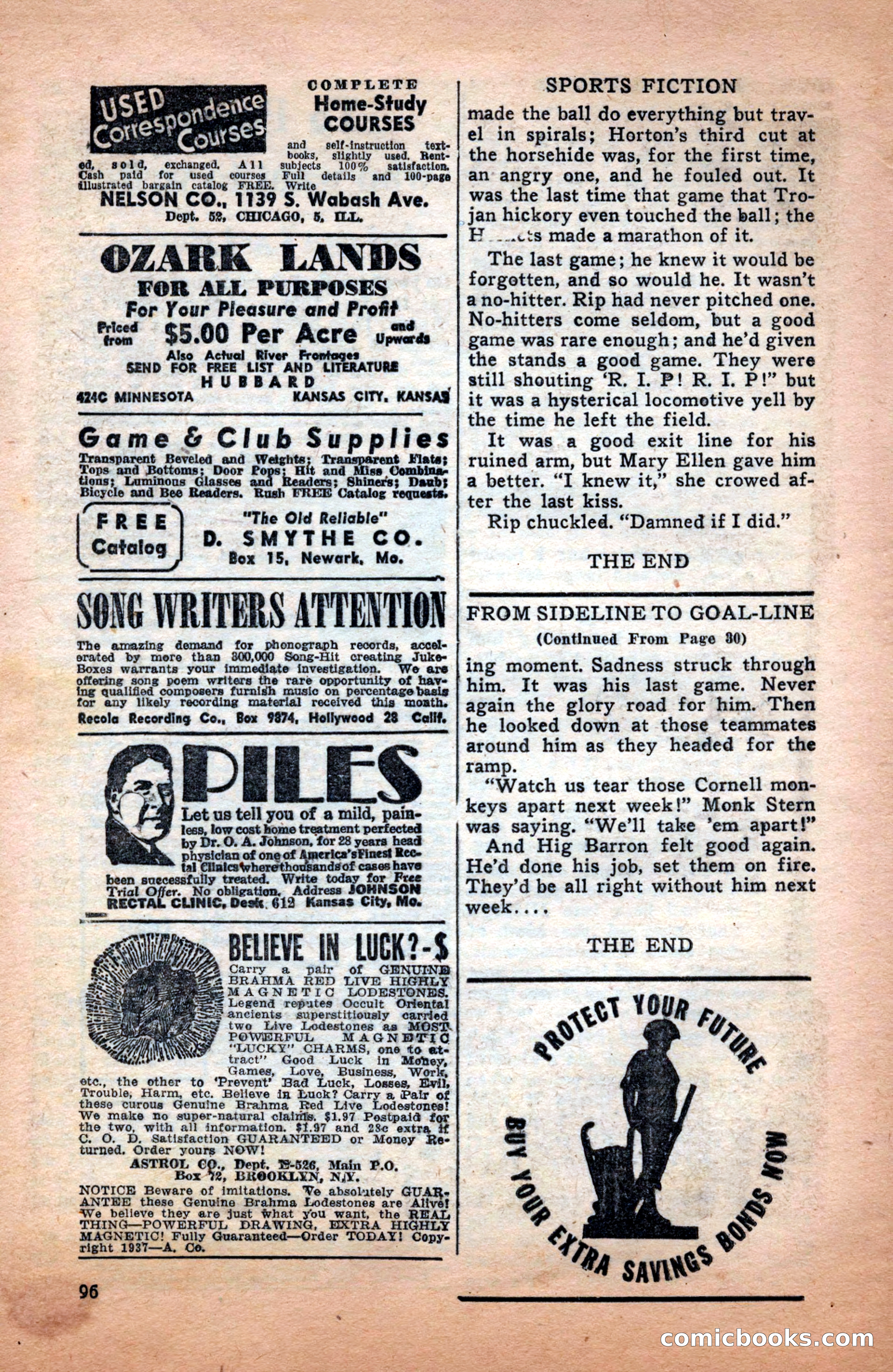 Sports Fiction, December 1947 — page 96 of 100
