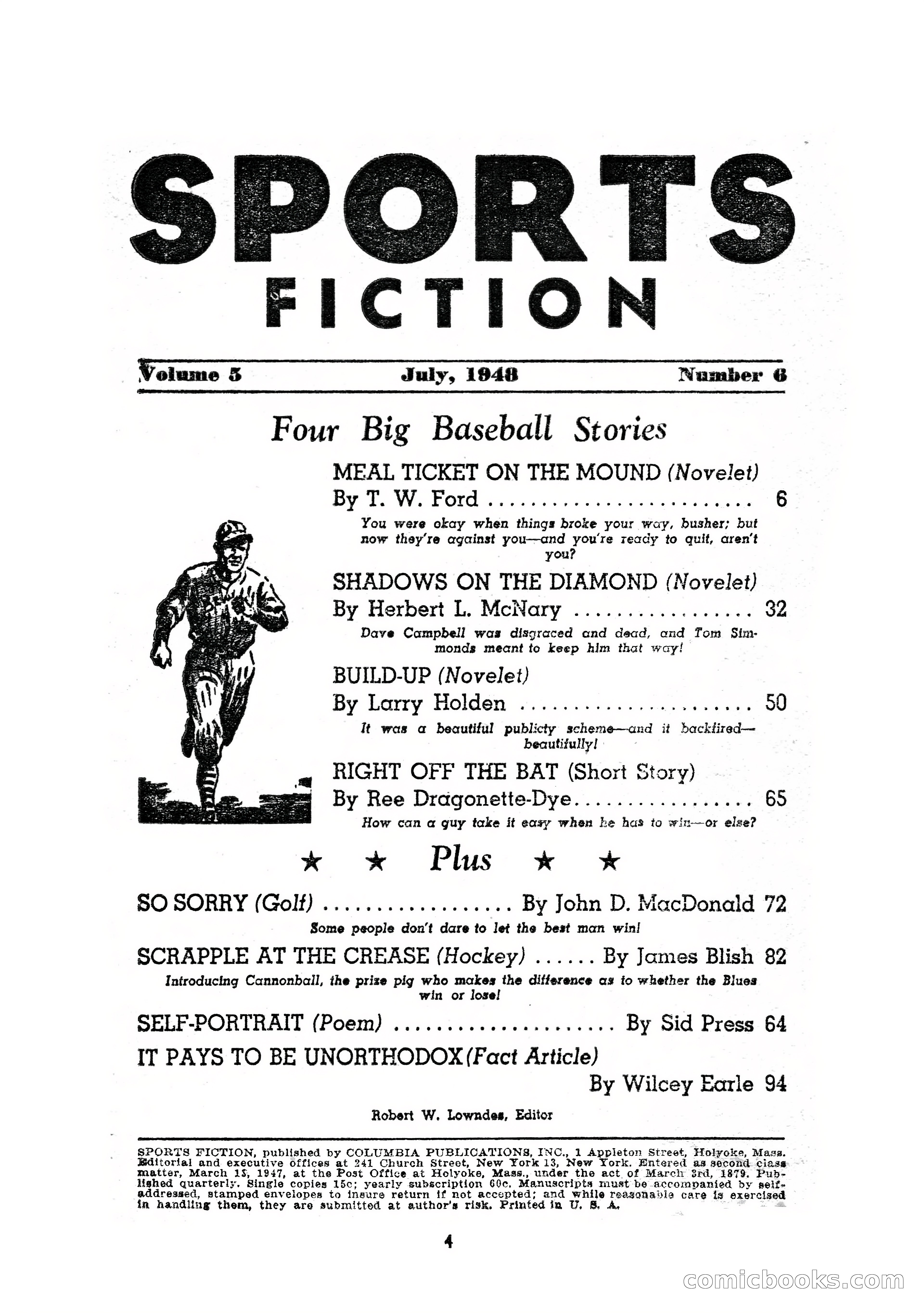 Sports Fiction, July 1948 — page 4 of 100