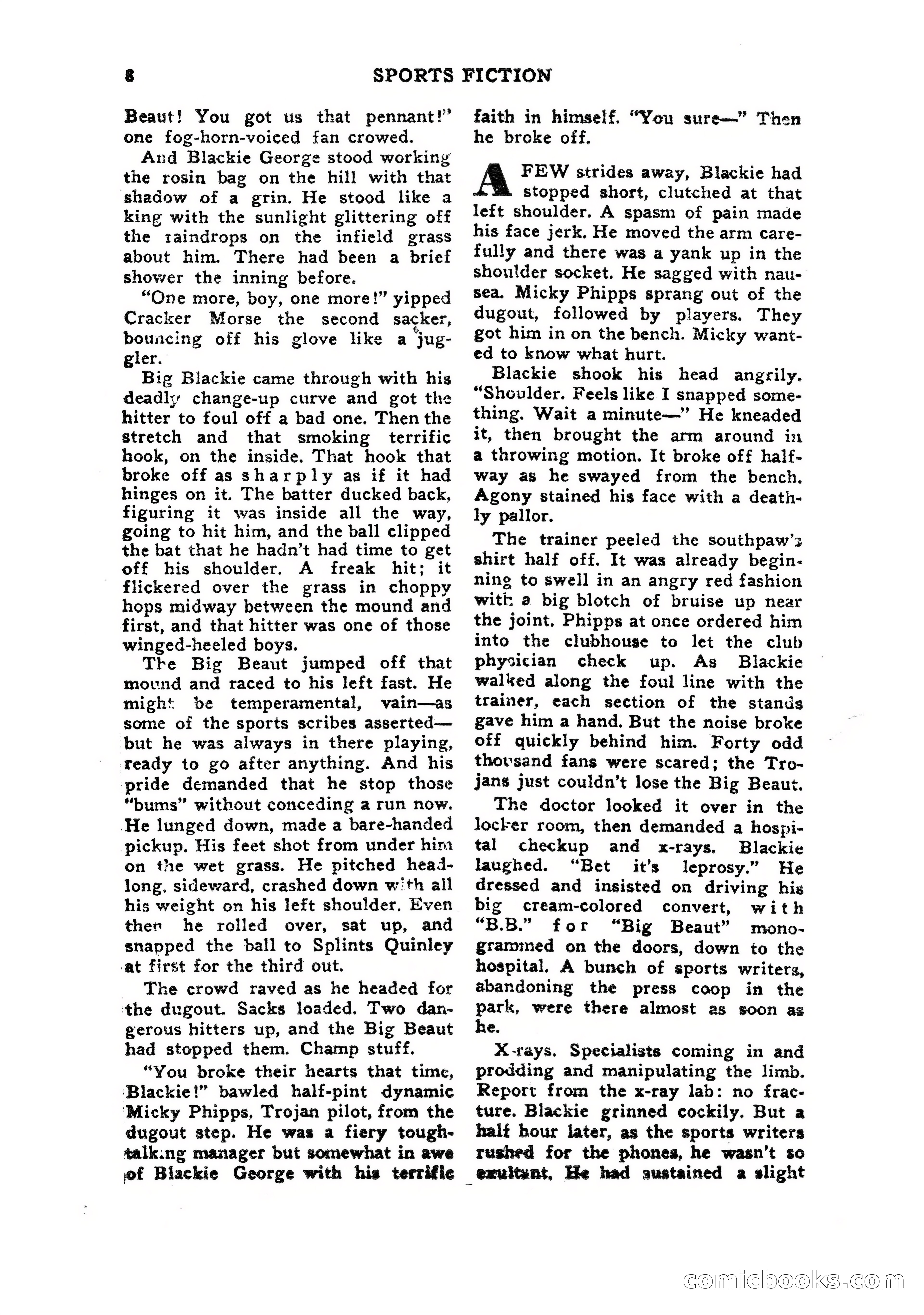 Sports Fiction, July 1948 — page 8 of 100