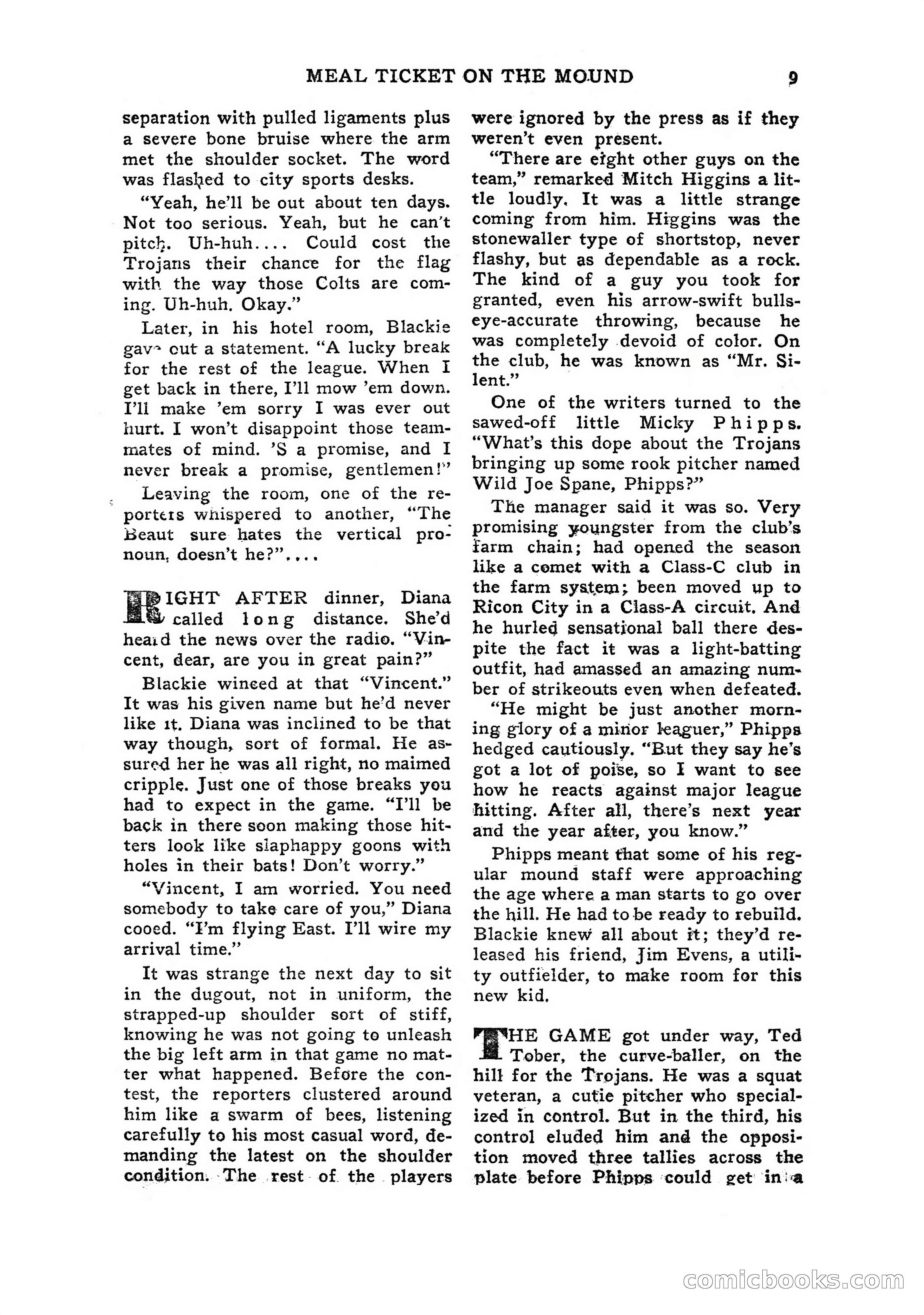 Sports Fiction, July 1948 — page 9 of 100