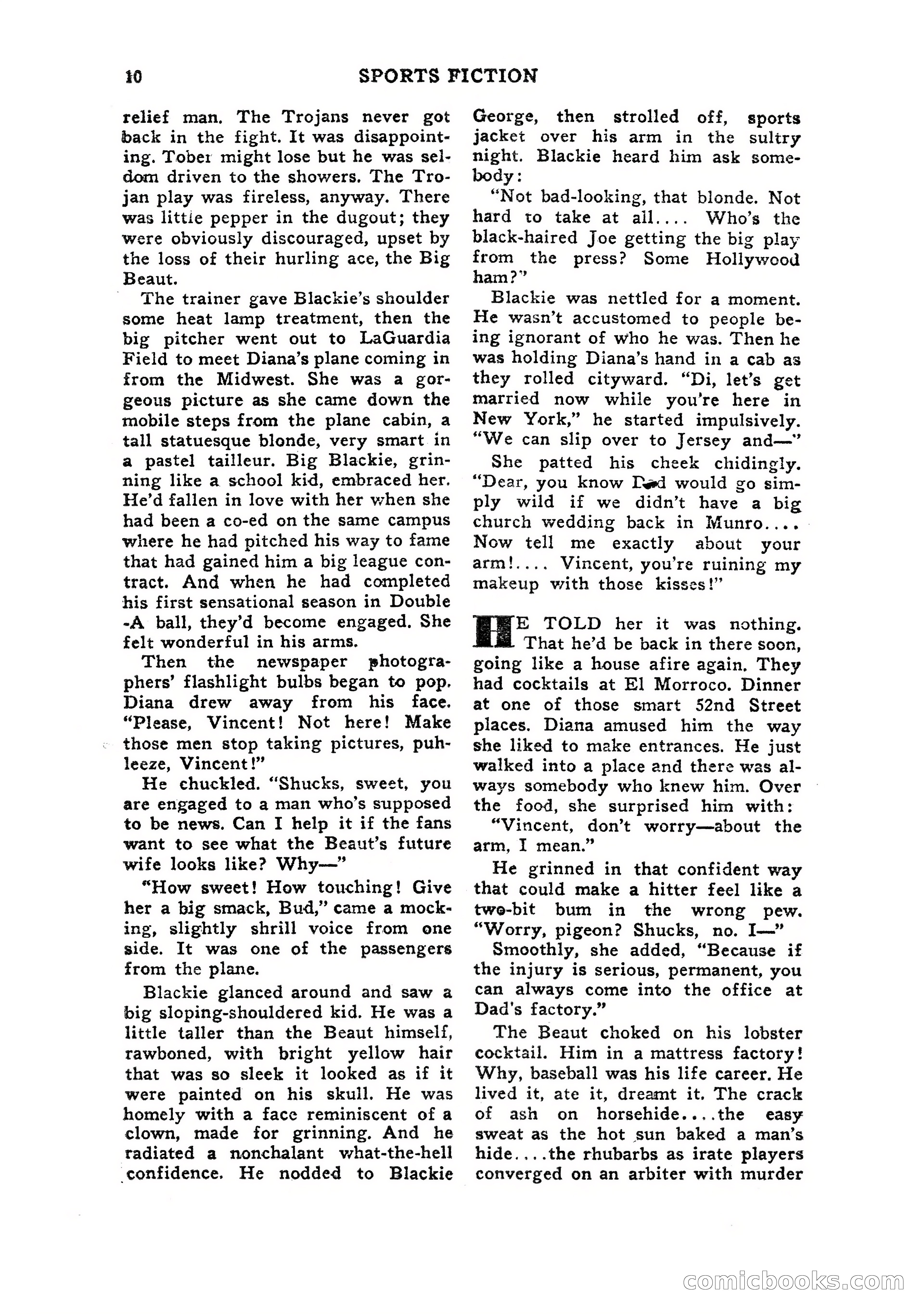 Sports Fiction, July 1948 — page 10 of 100