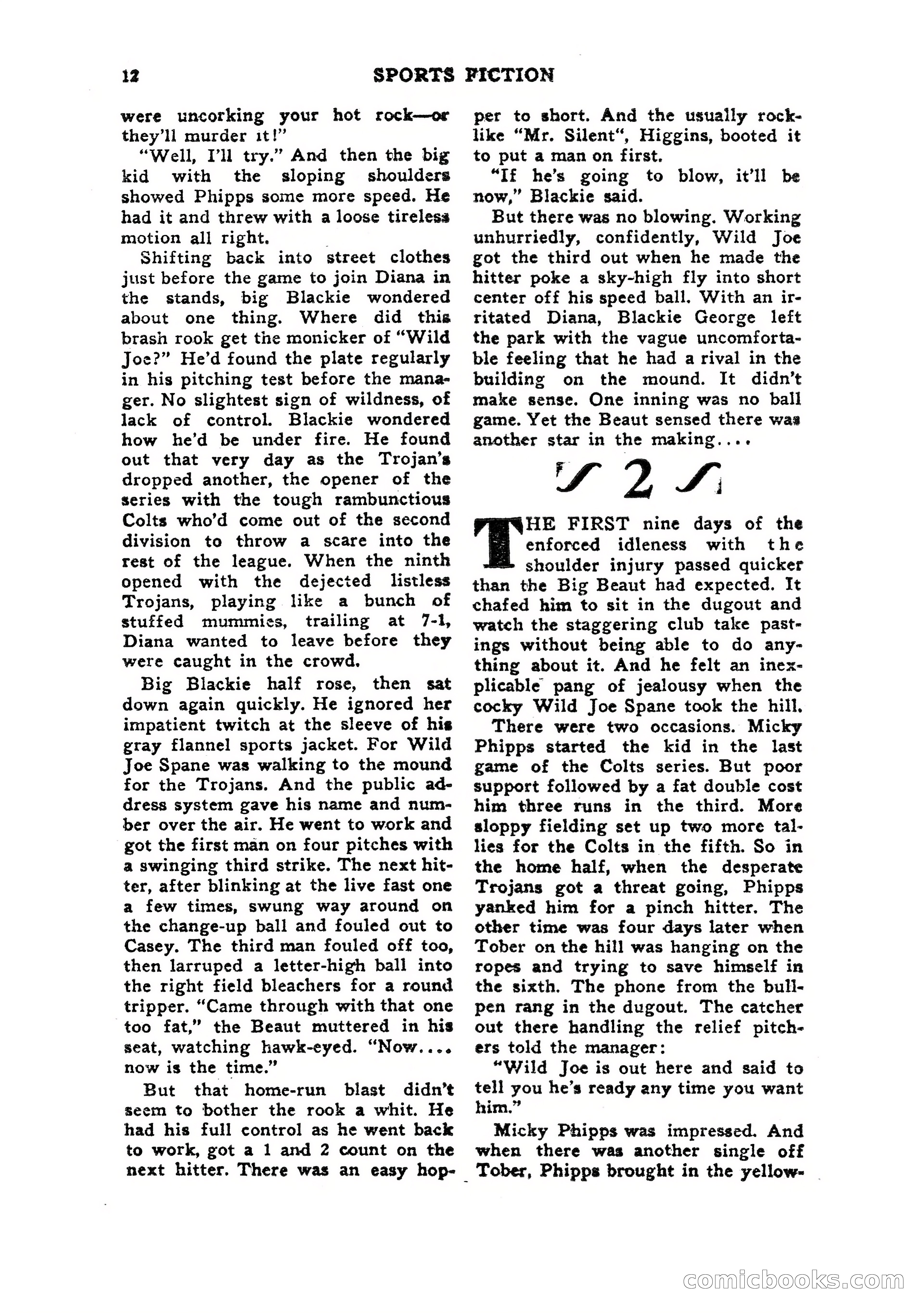 Sports Fiction, July 1948 — page 12 of 100