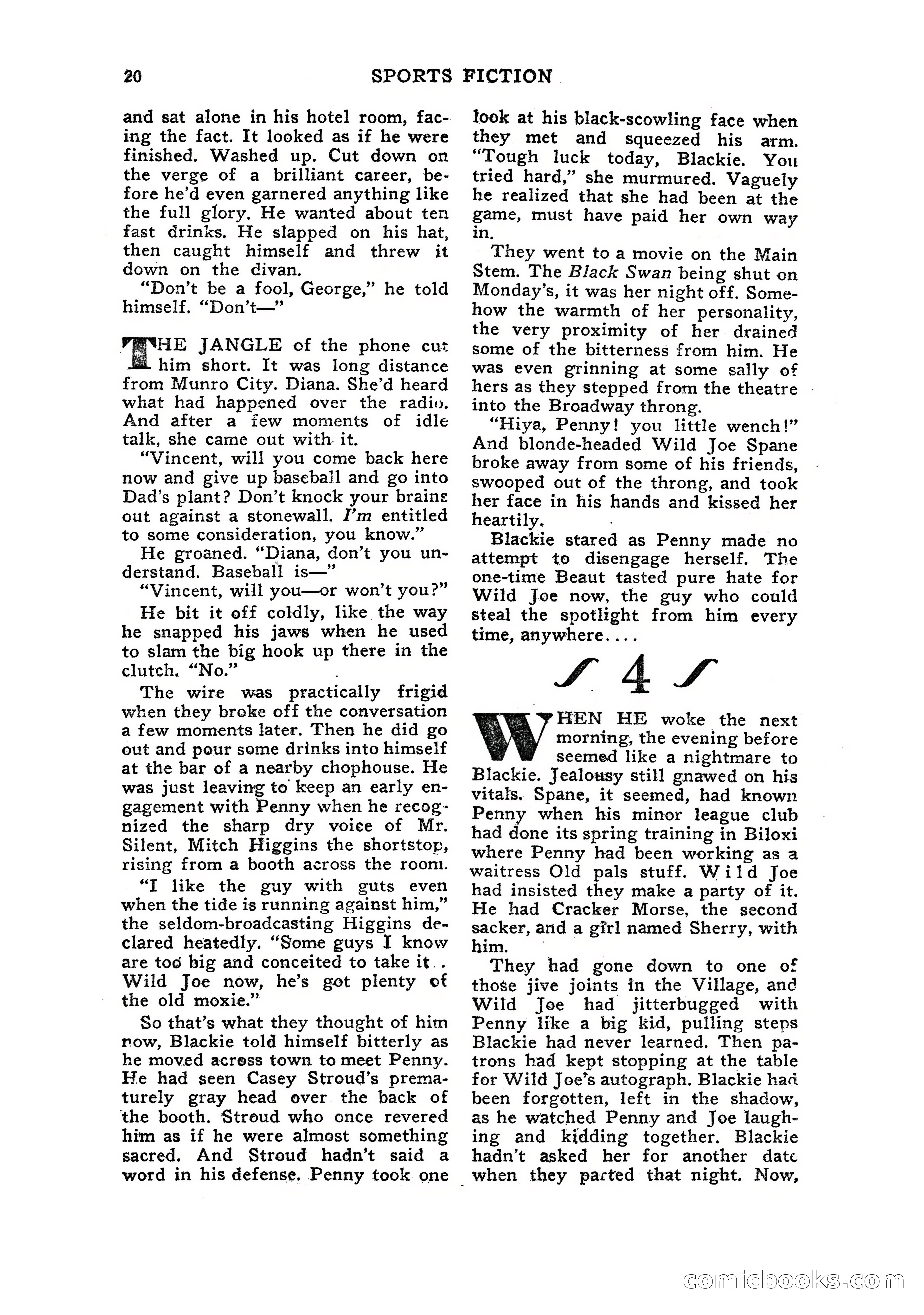 Sports Fiction, July 1948 — page 20 of 100
