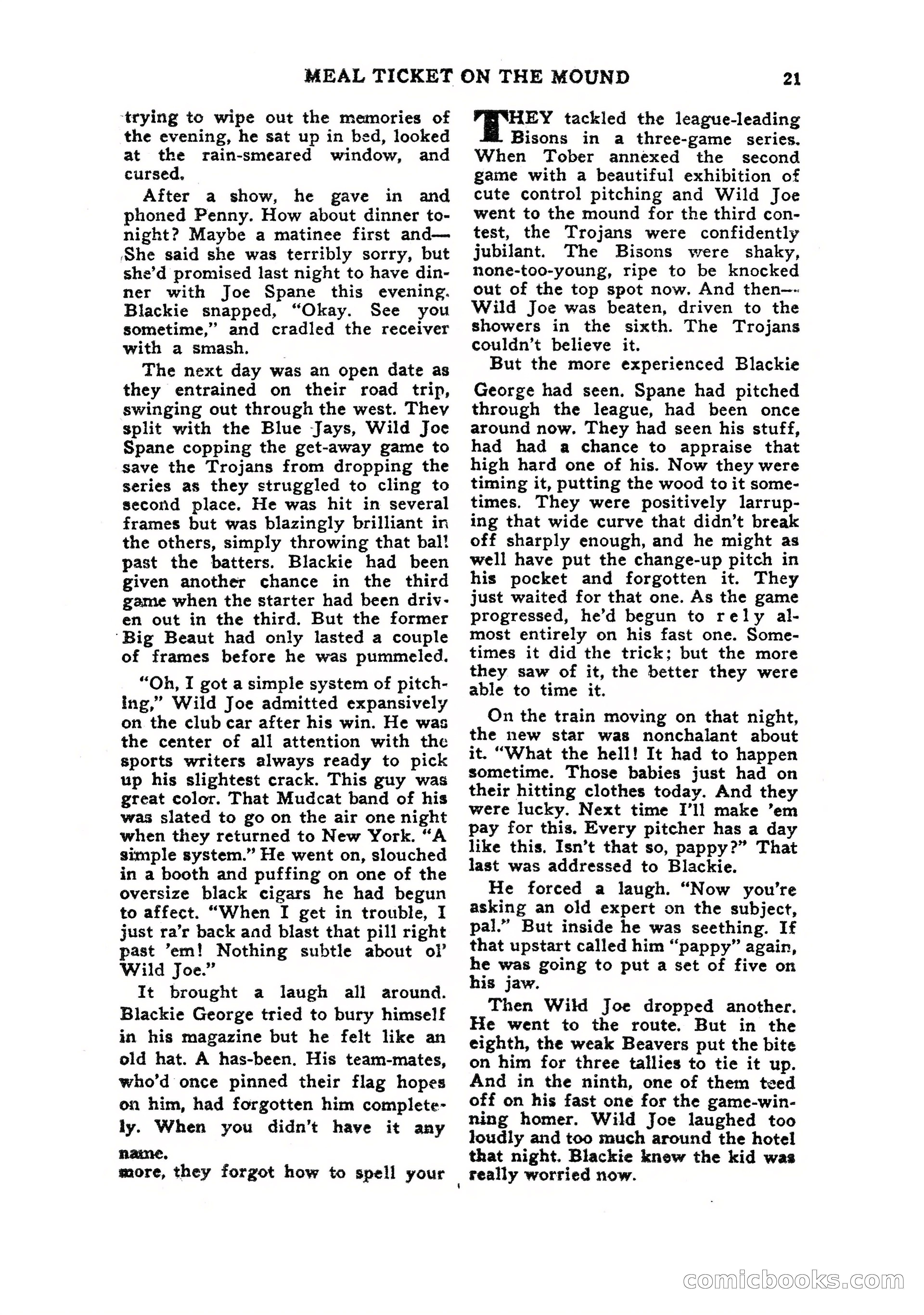 Sports Fiction, July 1948 — page 21 of 100