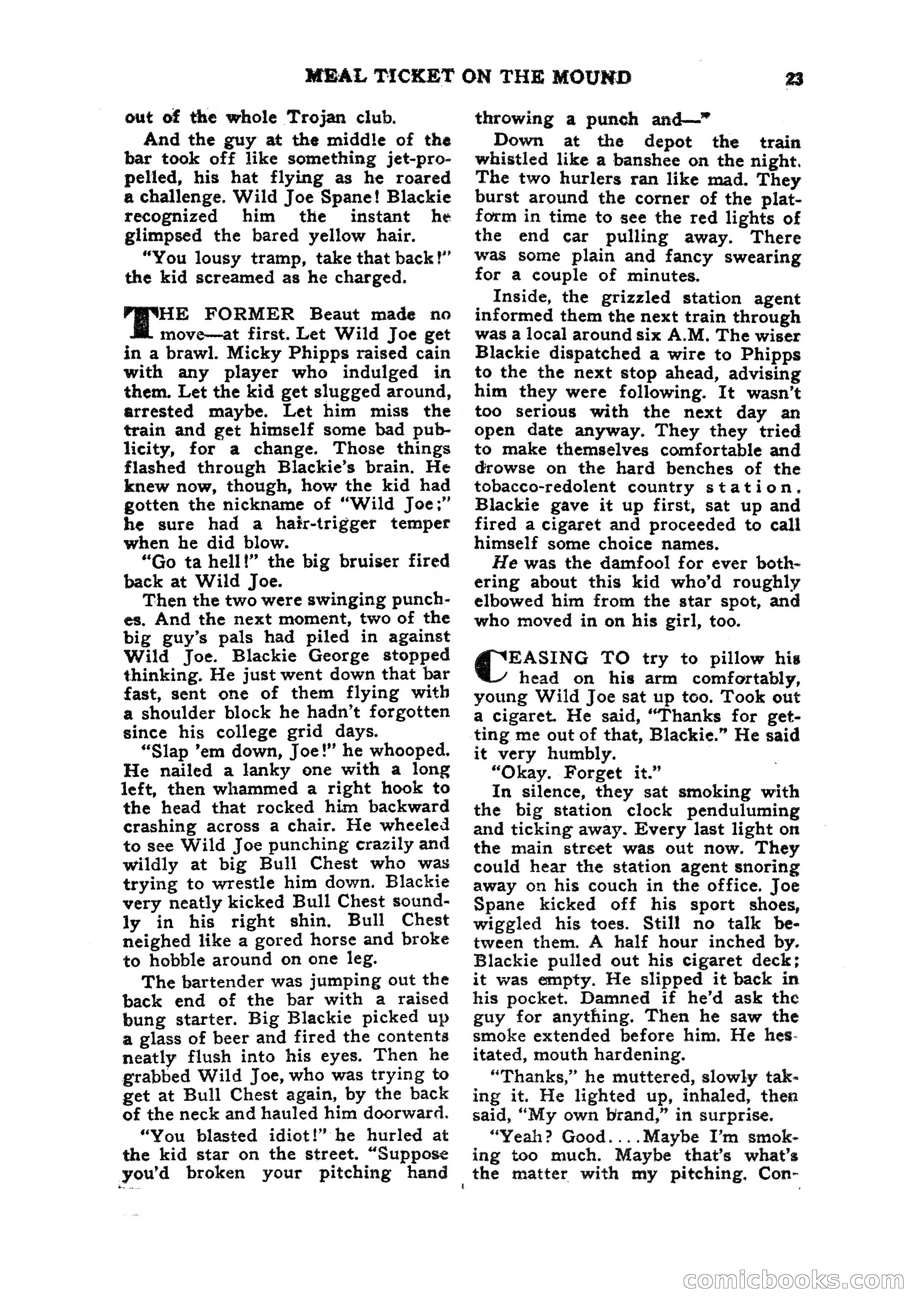 Sports Fiction, July 1948 — page 23 of 100