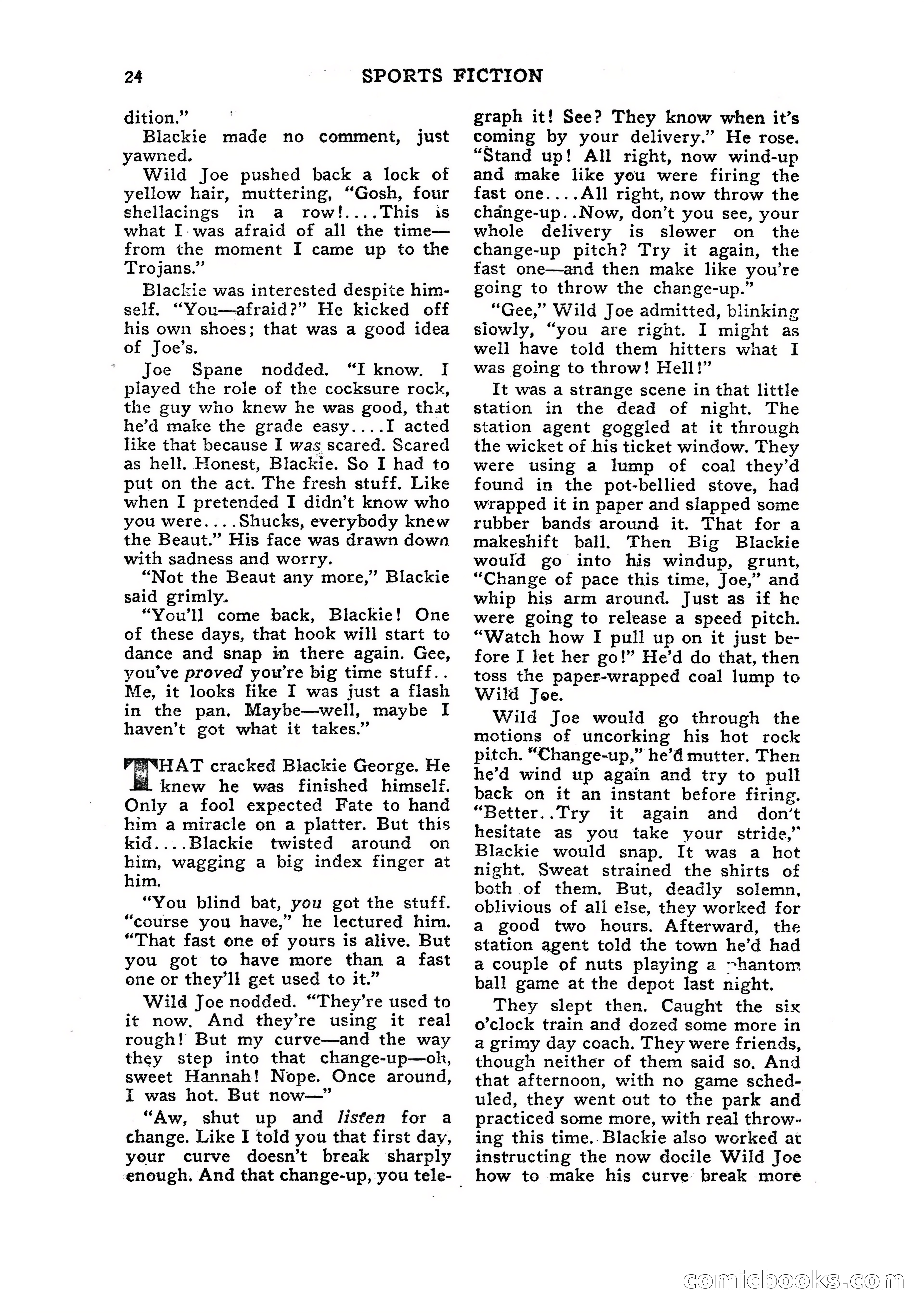 Sports Fiction, July 1948 — page 24 of 100