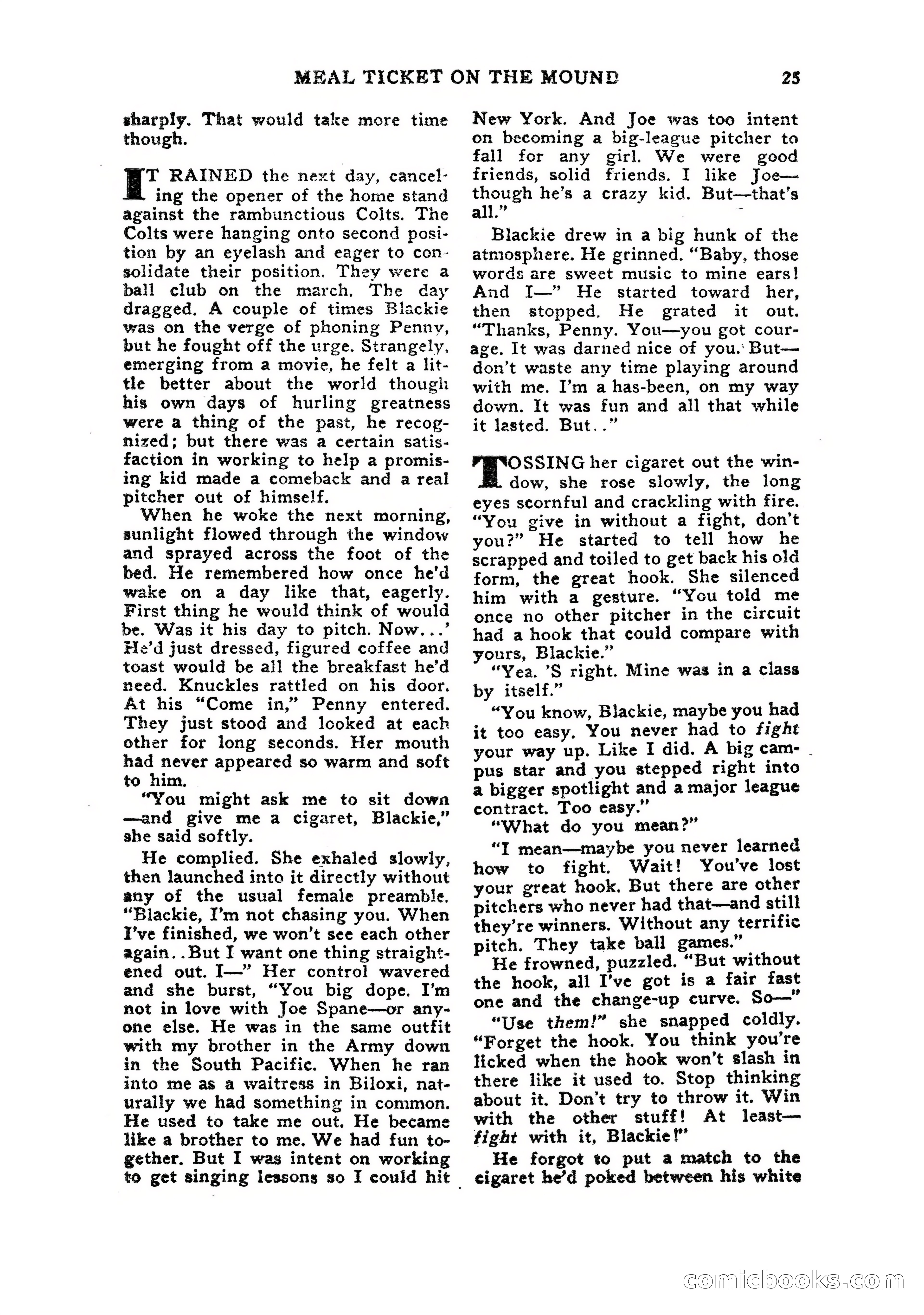 Sports Fiction, July 1948 — page 25 of 100