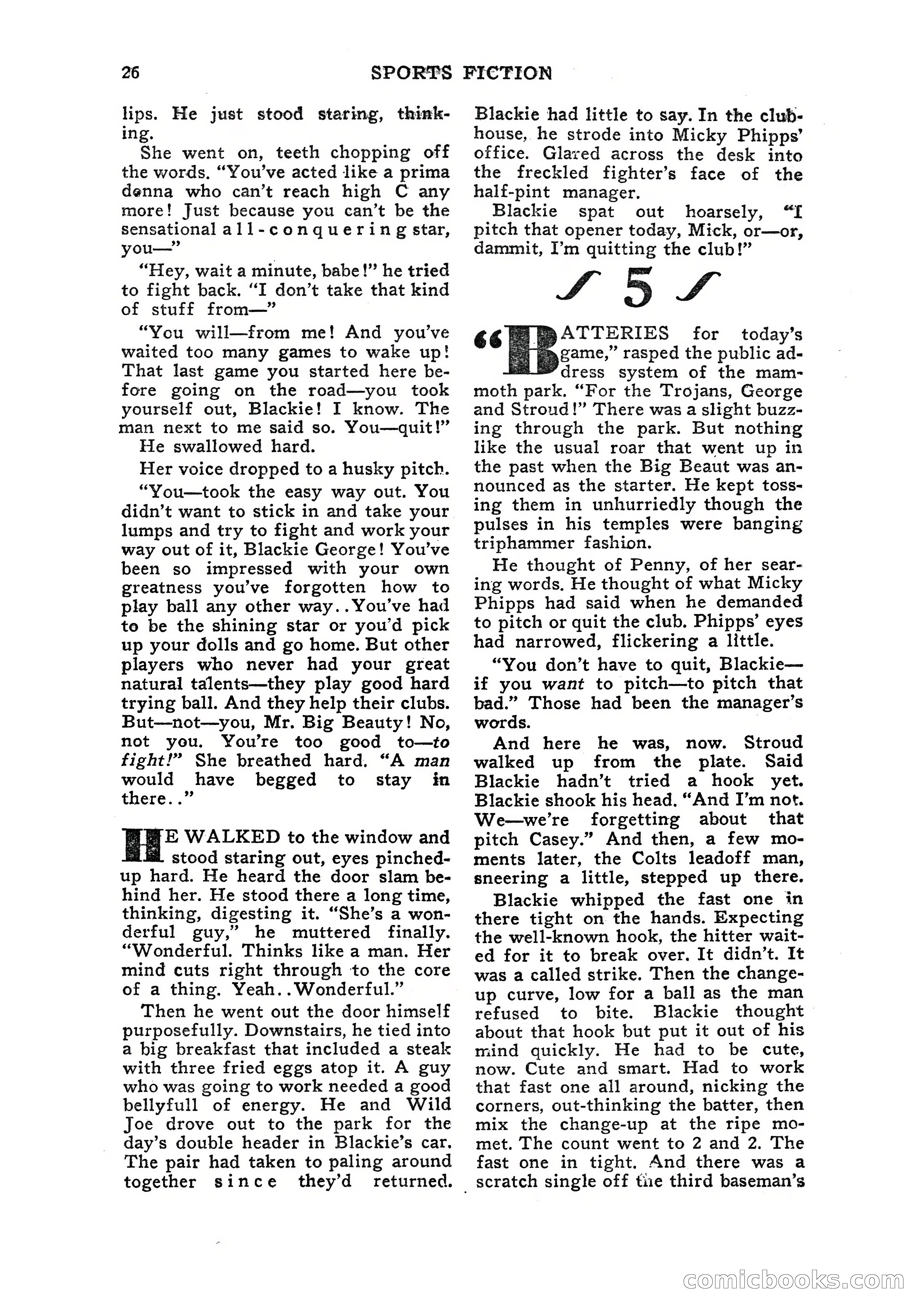 Sports Fiction, July 1948 — page 26 of 100