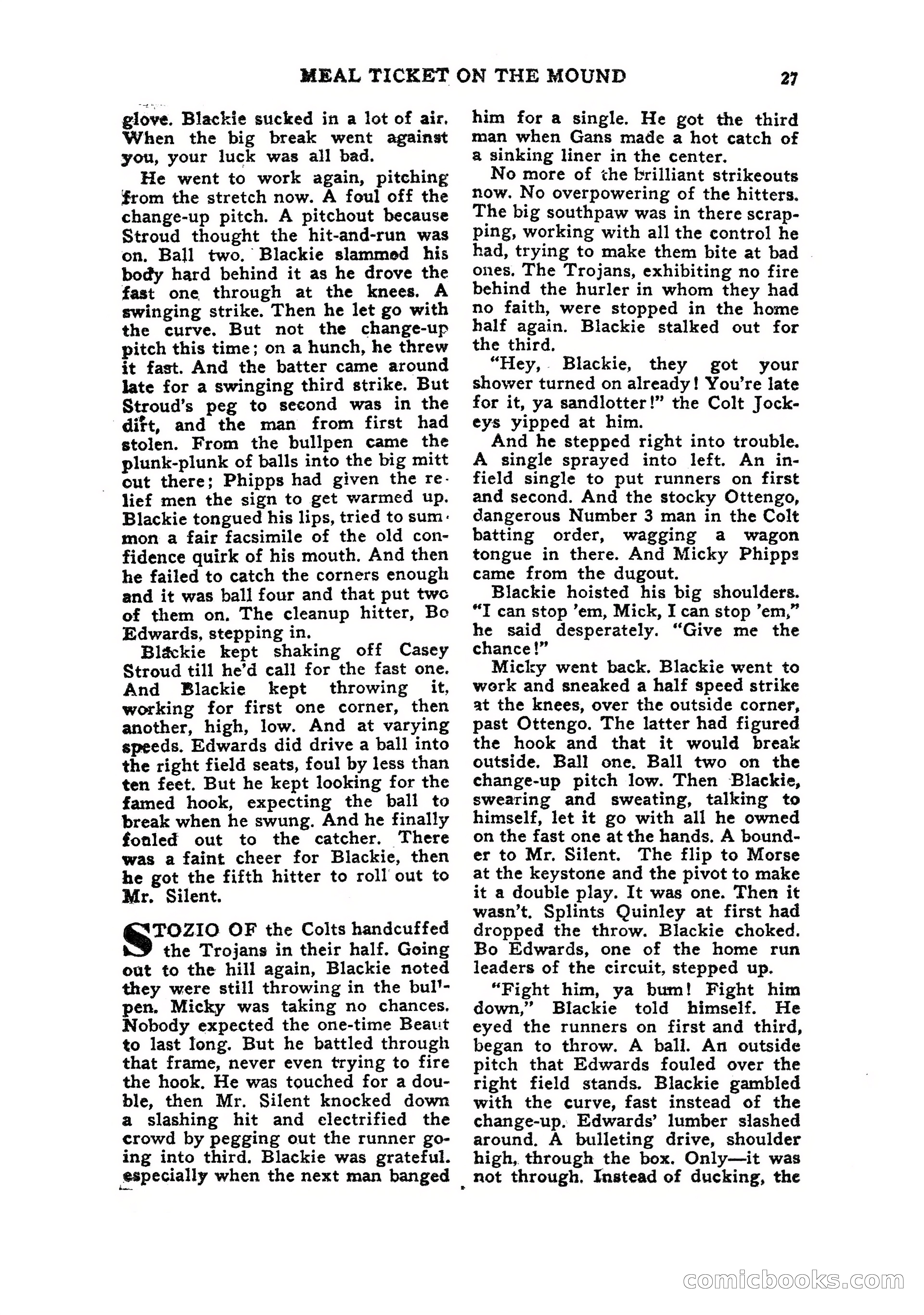 Sports Fiction, July 1948 — page 27 of 100