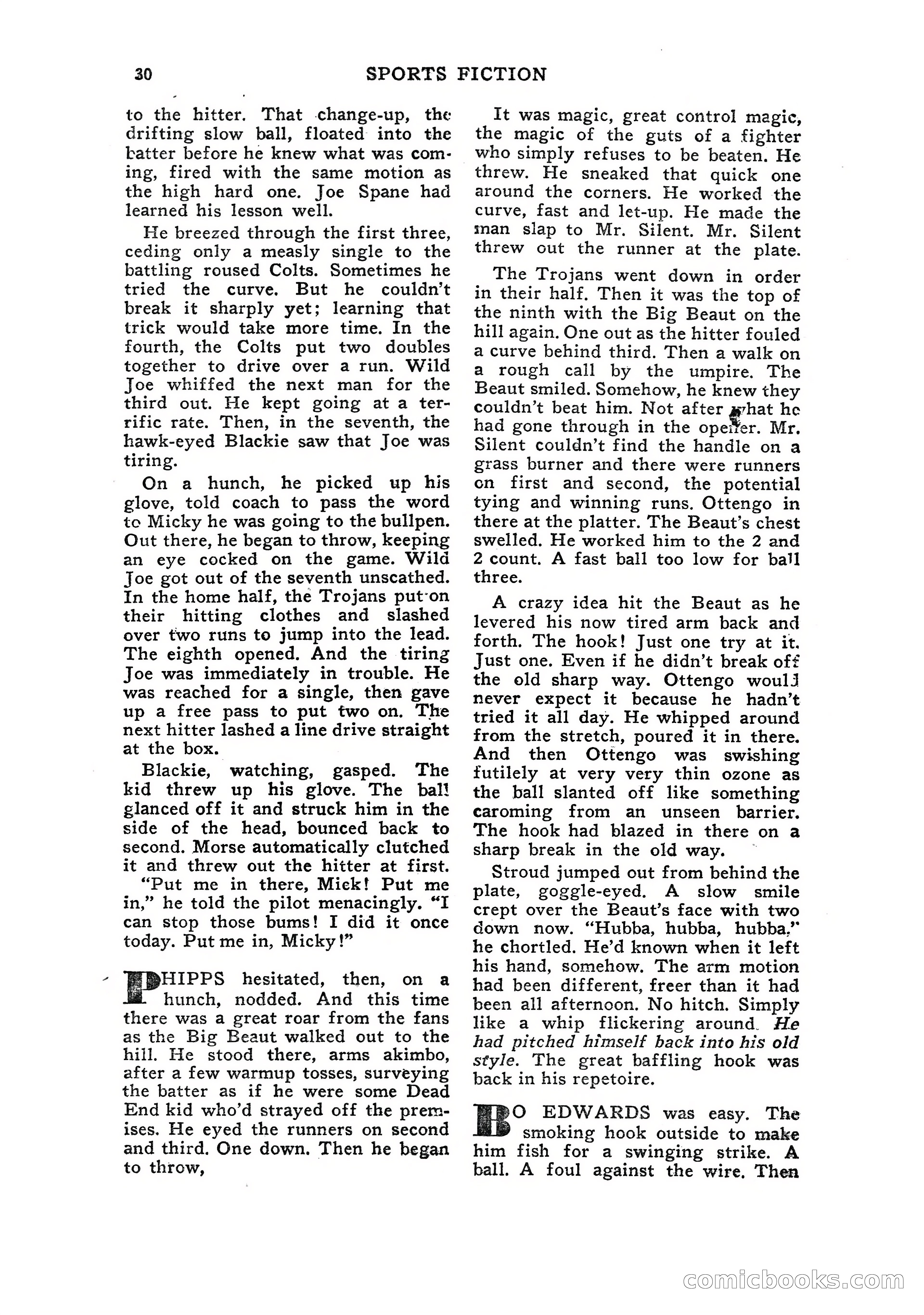 Sports Fiction, July 1948 — page 30 of 100