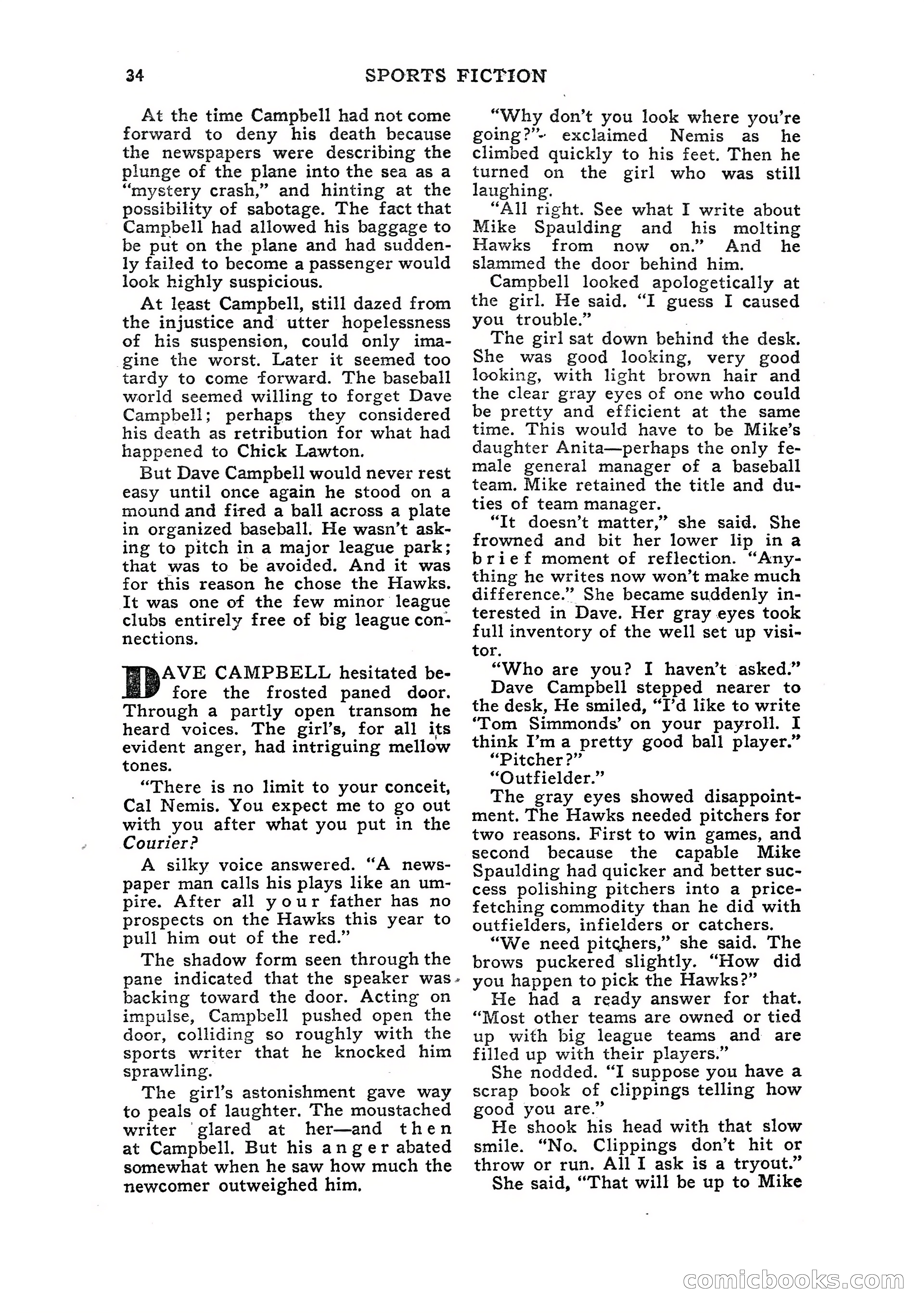 Sports Fiction, July 1948 — page 34 of 100