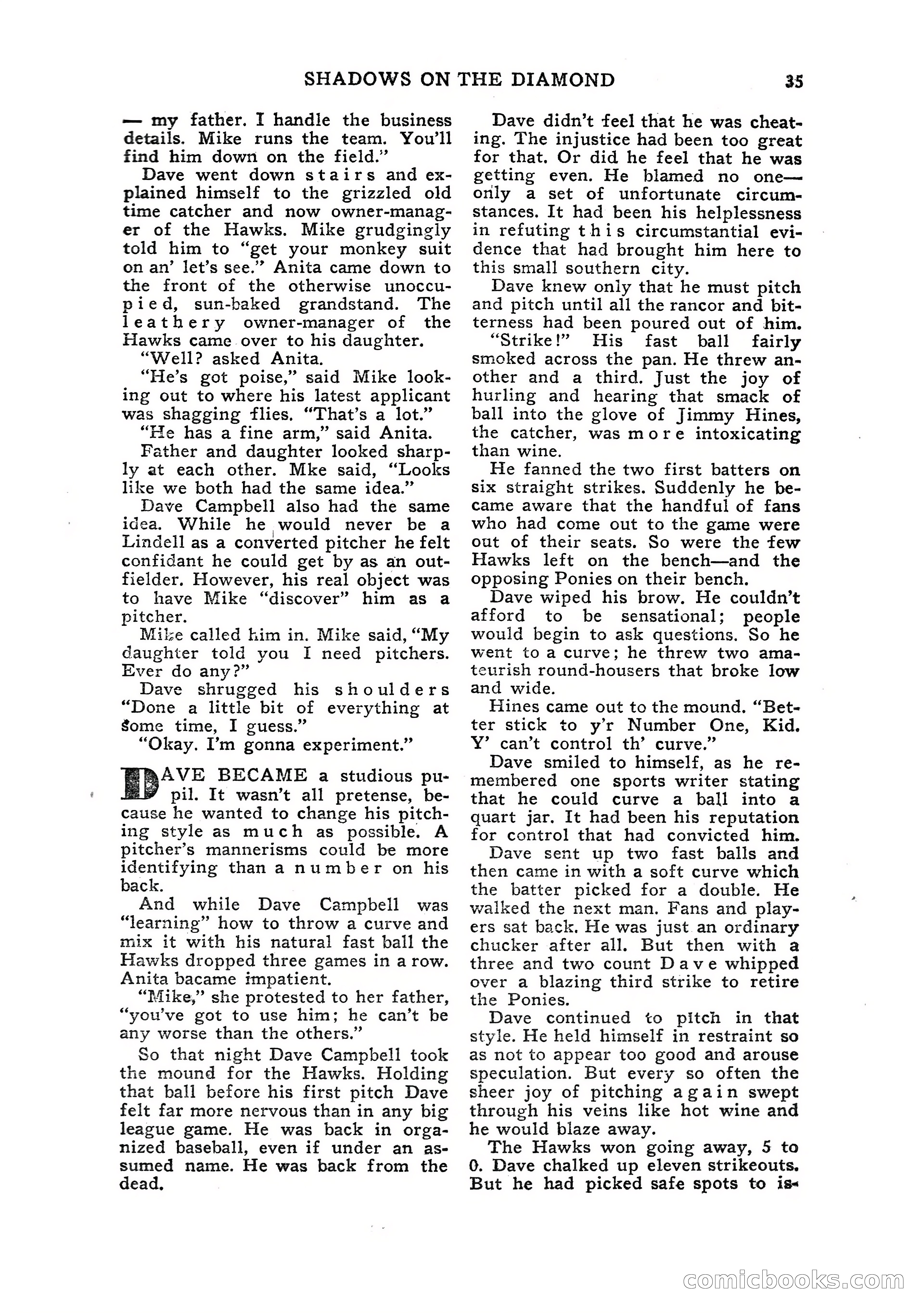 Sports Fiction, July 1948 — page 35 of 100