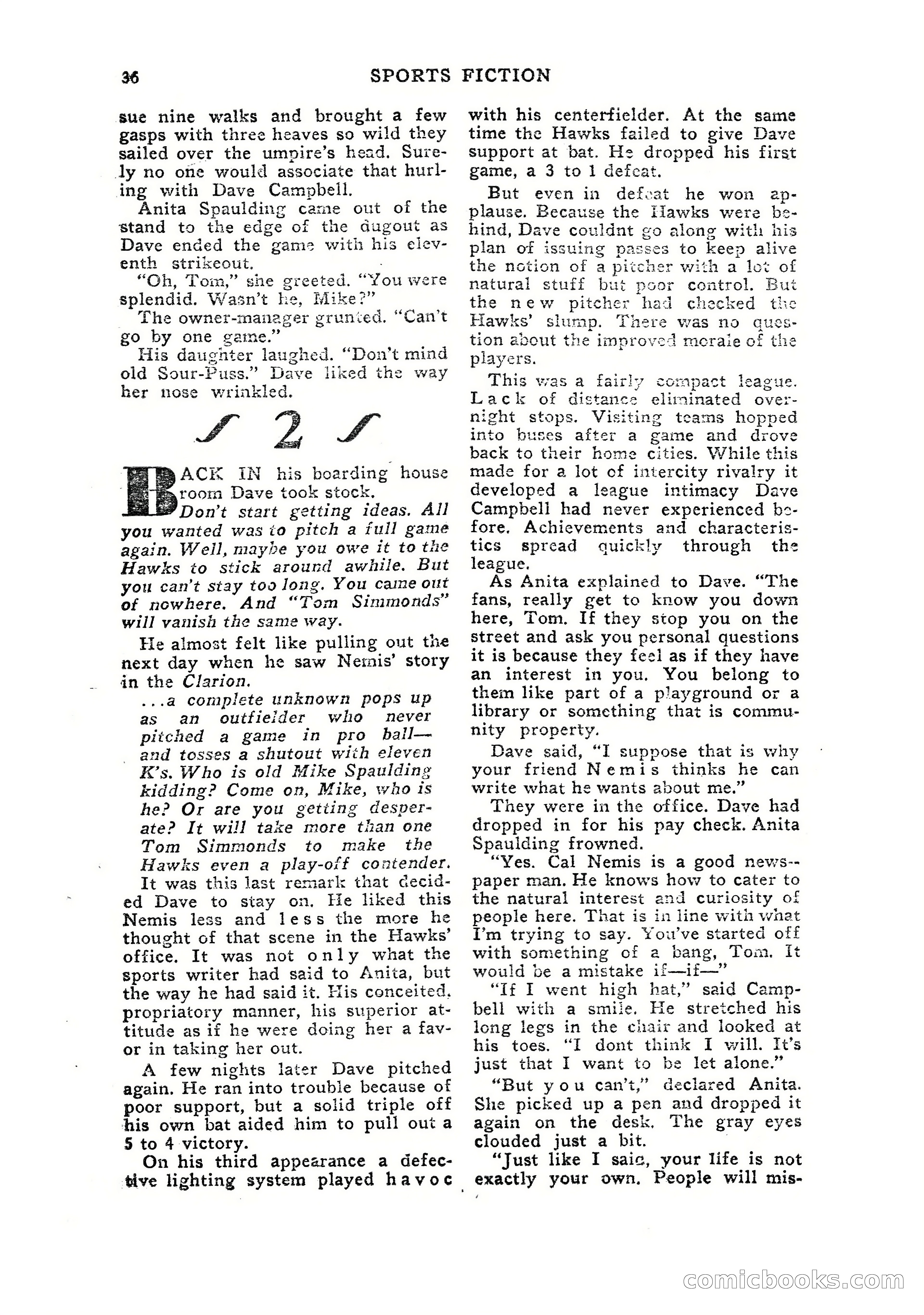 Sports Fiction, July 1948 — page 36 of 100
