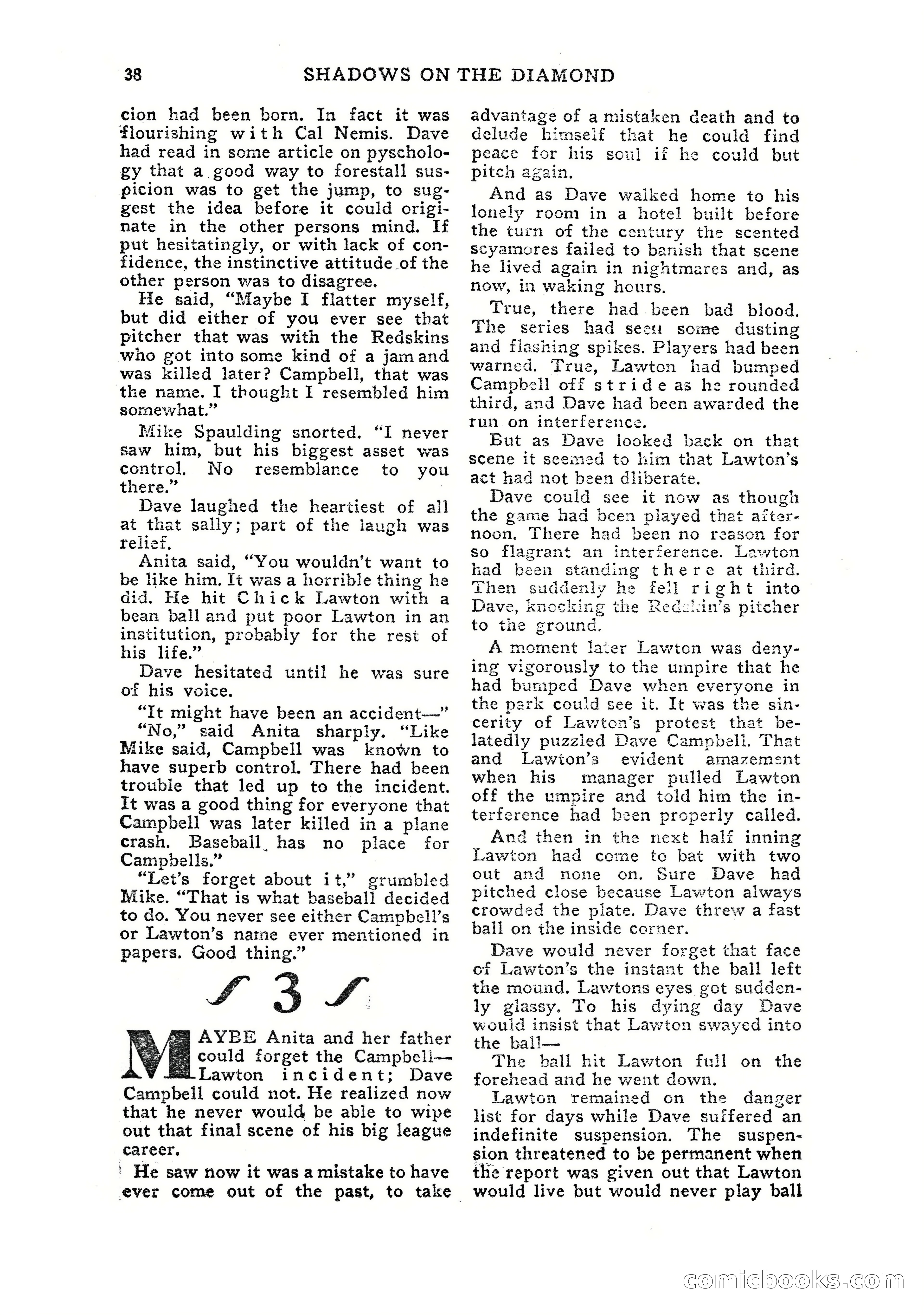 Sports Fiction, July 1948 — page 38 of 100