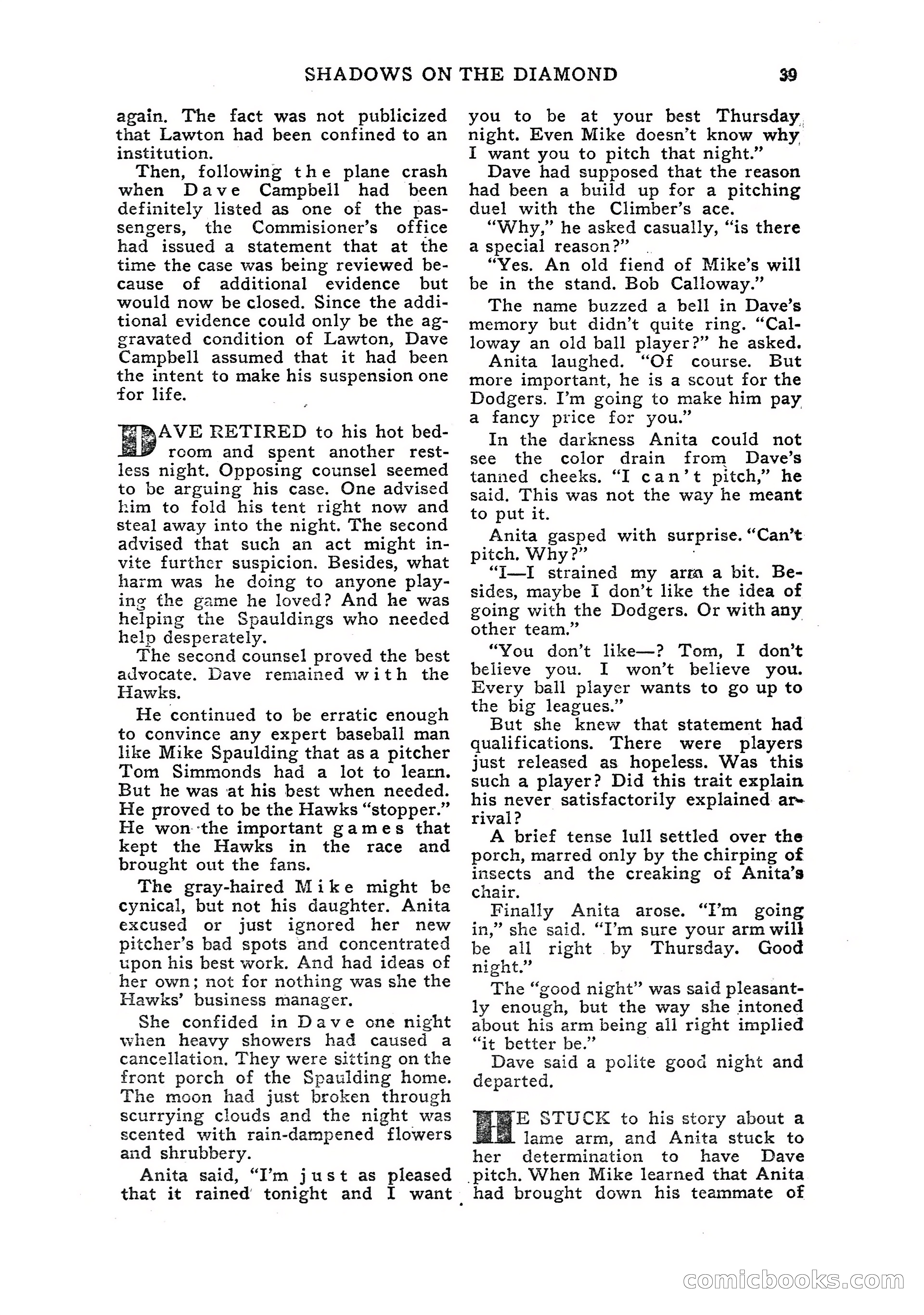 Sports Fiction, July 1948 — page 39 of 100