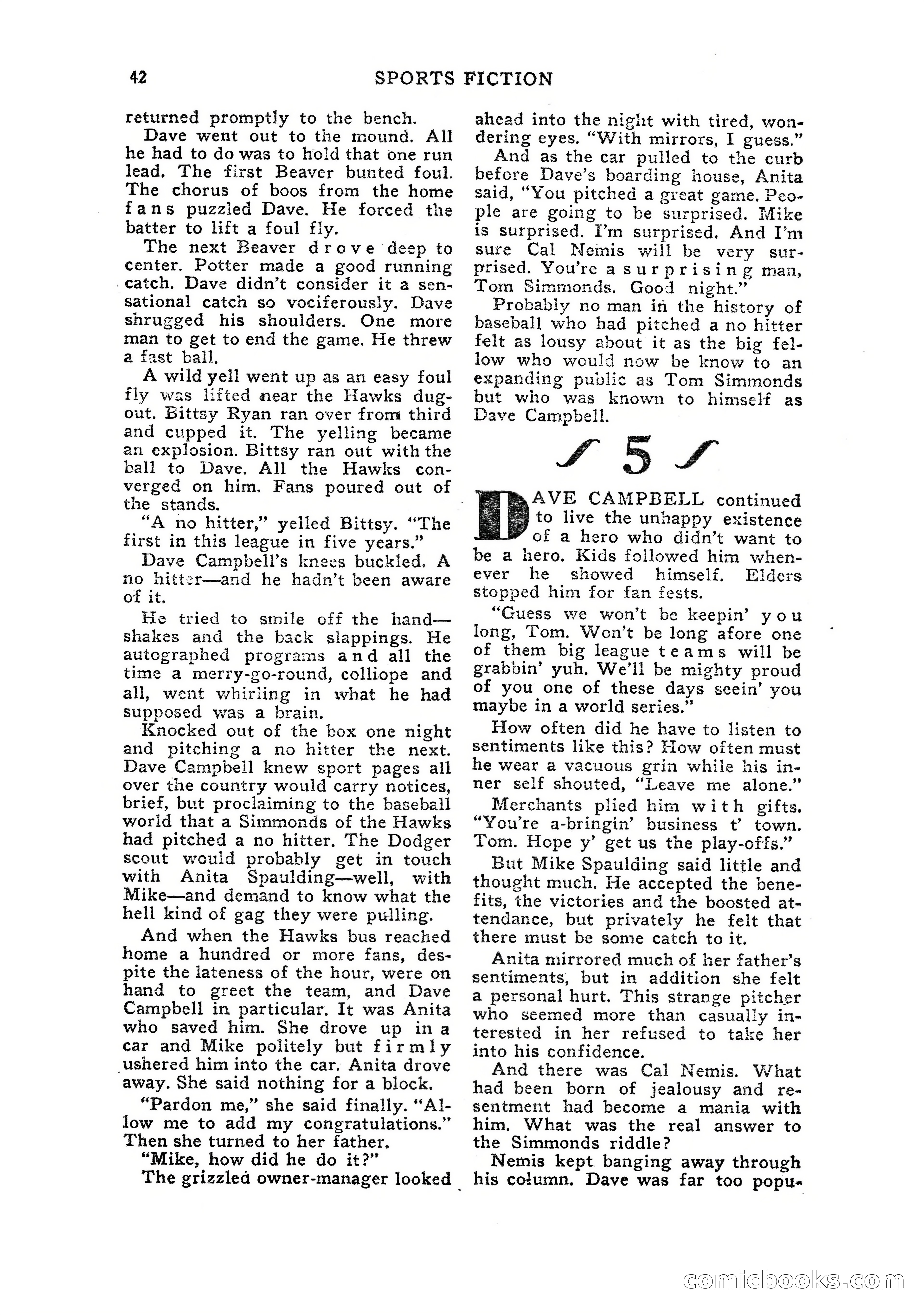 Sports Fiction, July 1948 — page 42 of 100