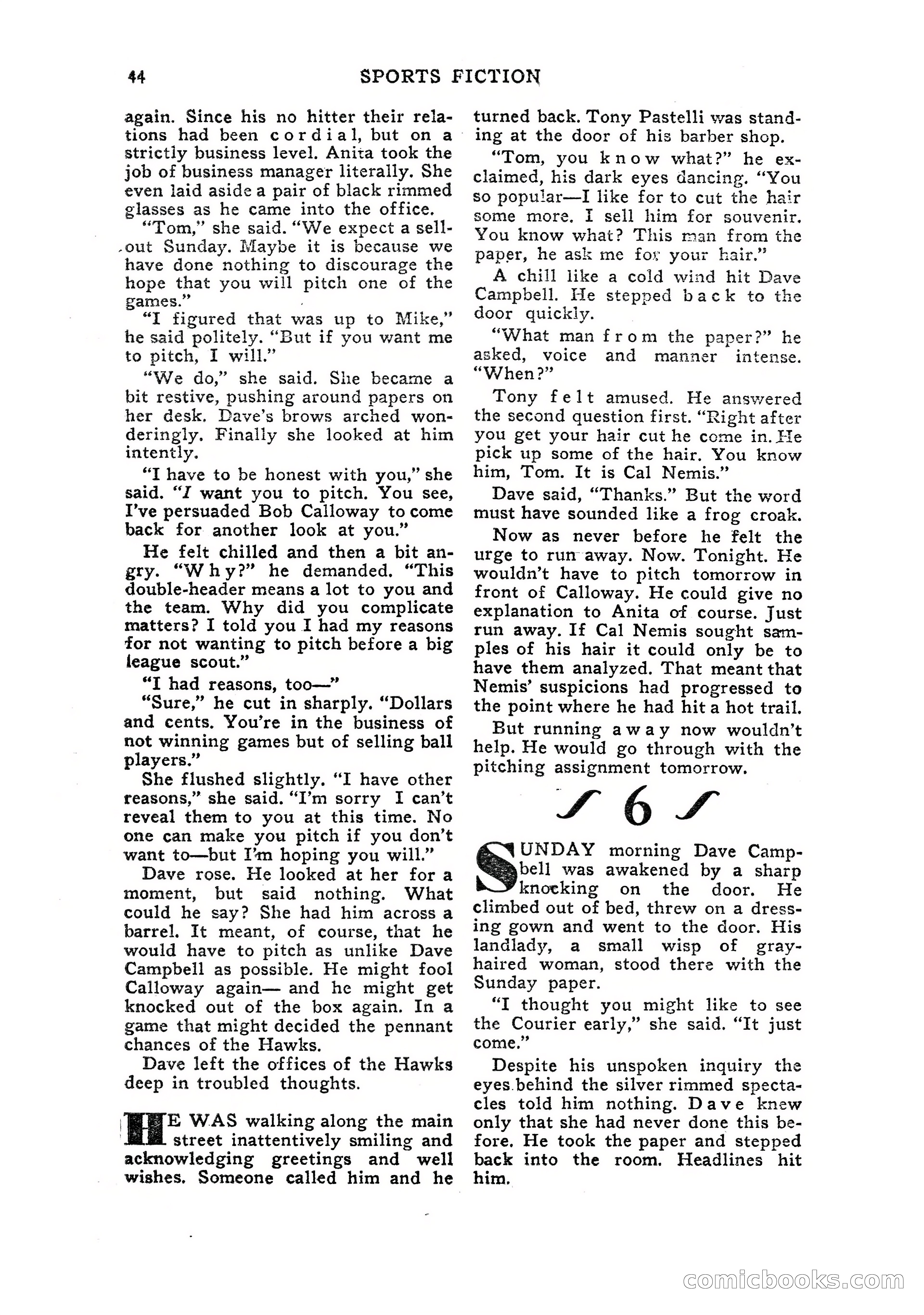 Sports Fiction, July 1948 — page 44 of 100