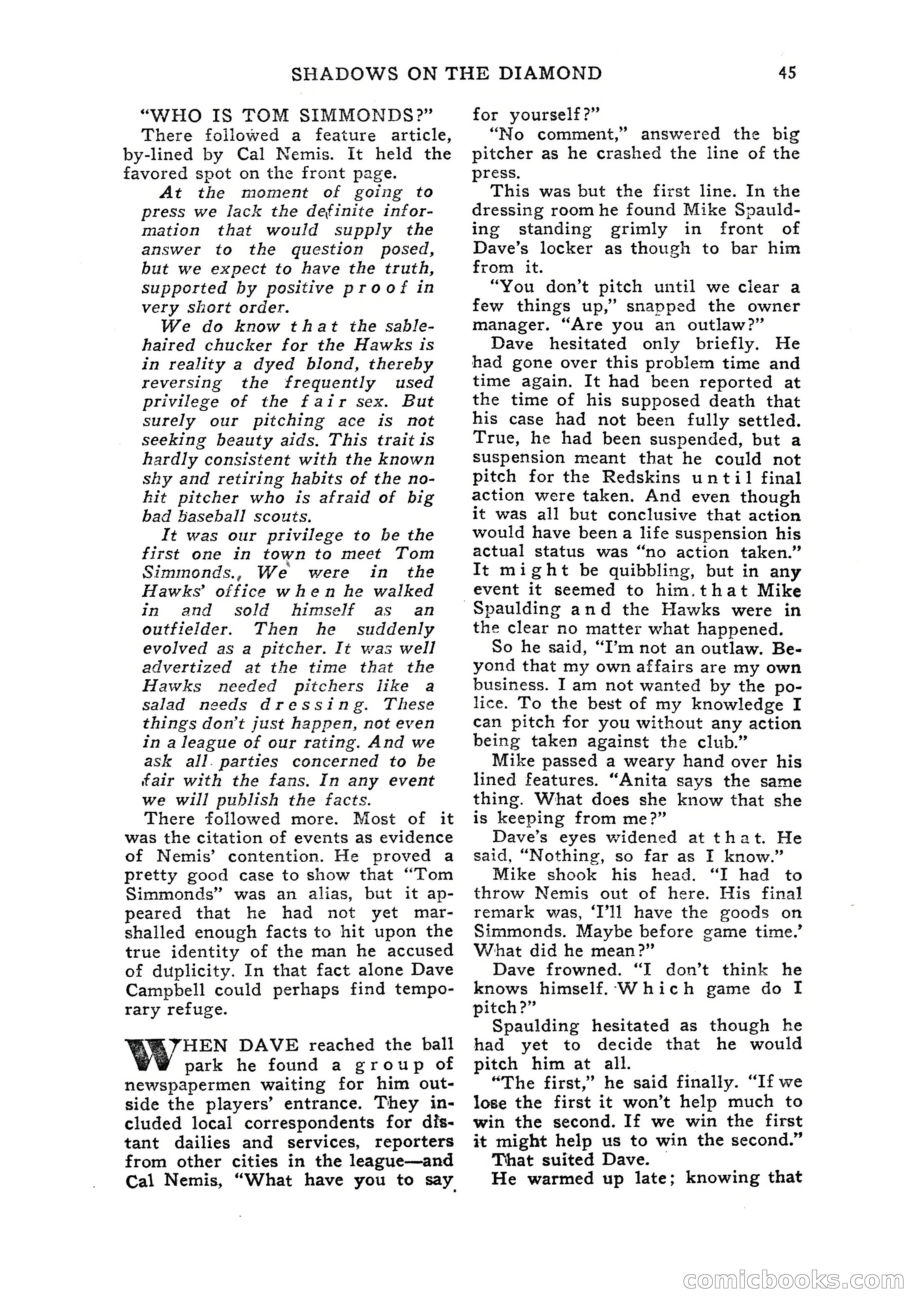 Sports Fiction, July 1948 — page 45 of 100