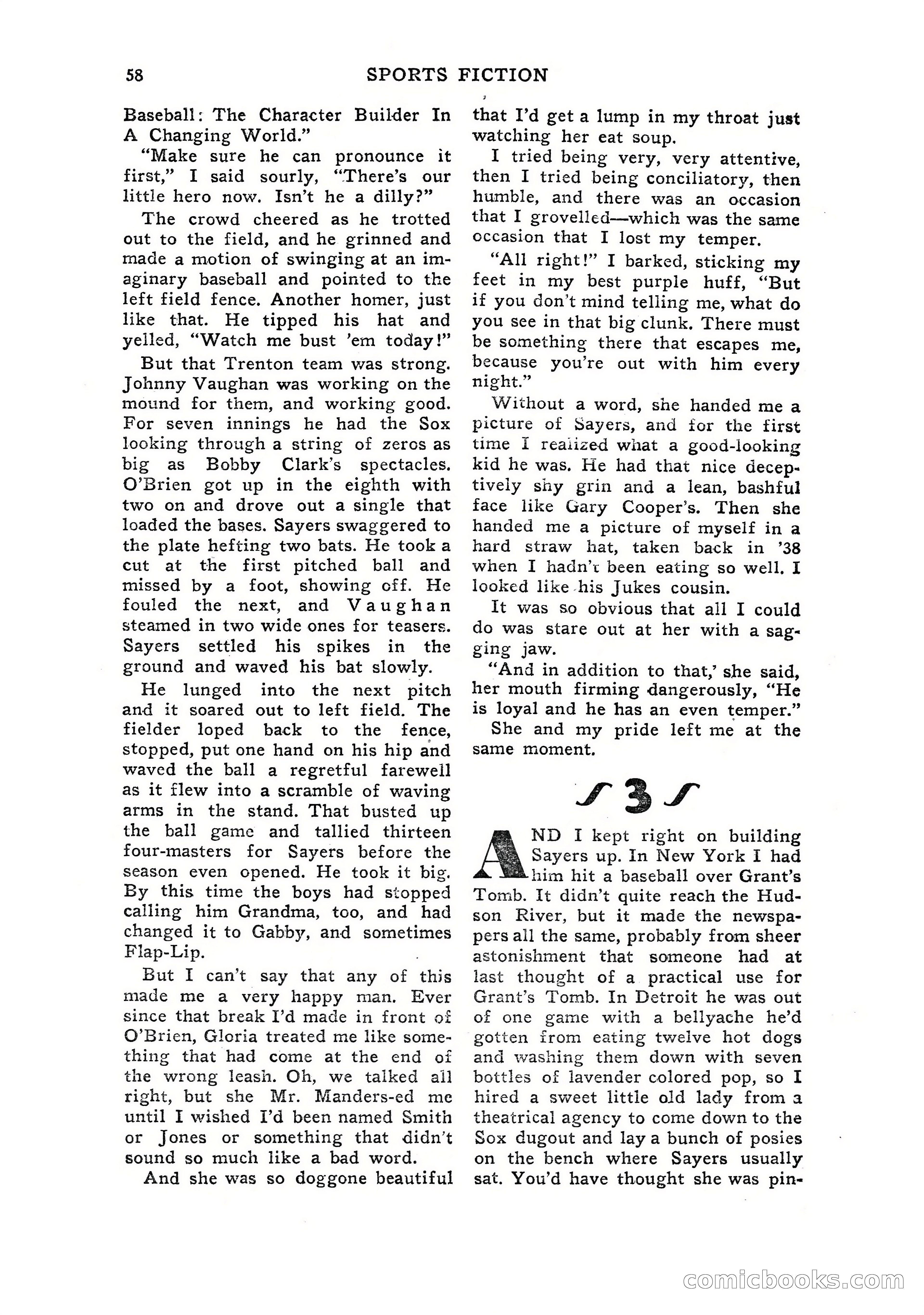 Sports Fiction, July 1948 — page 58 of 100