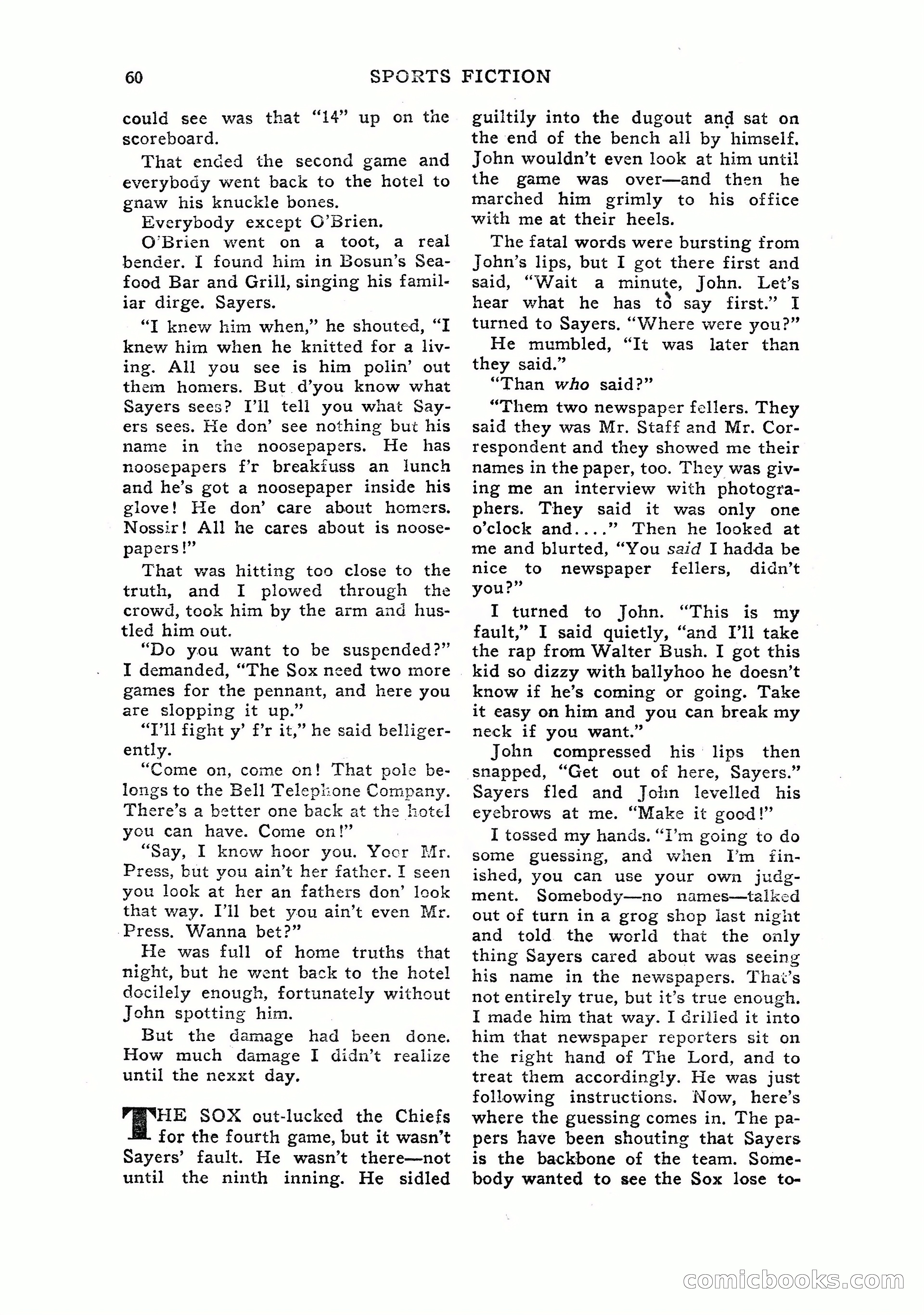 Sports Fiction, July 1948 — page 60 of 100