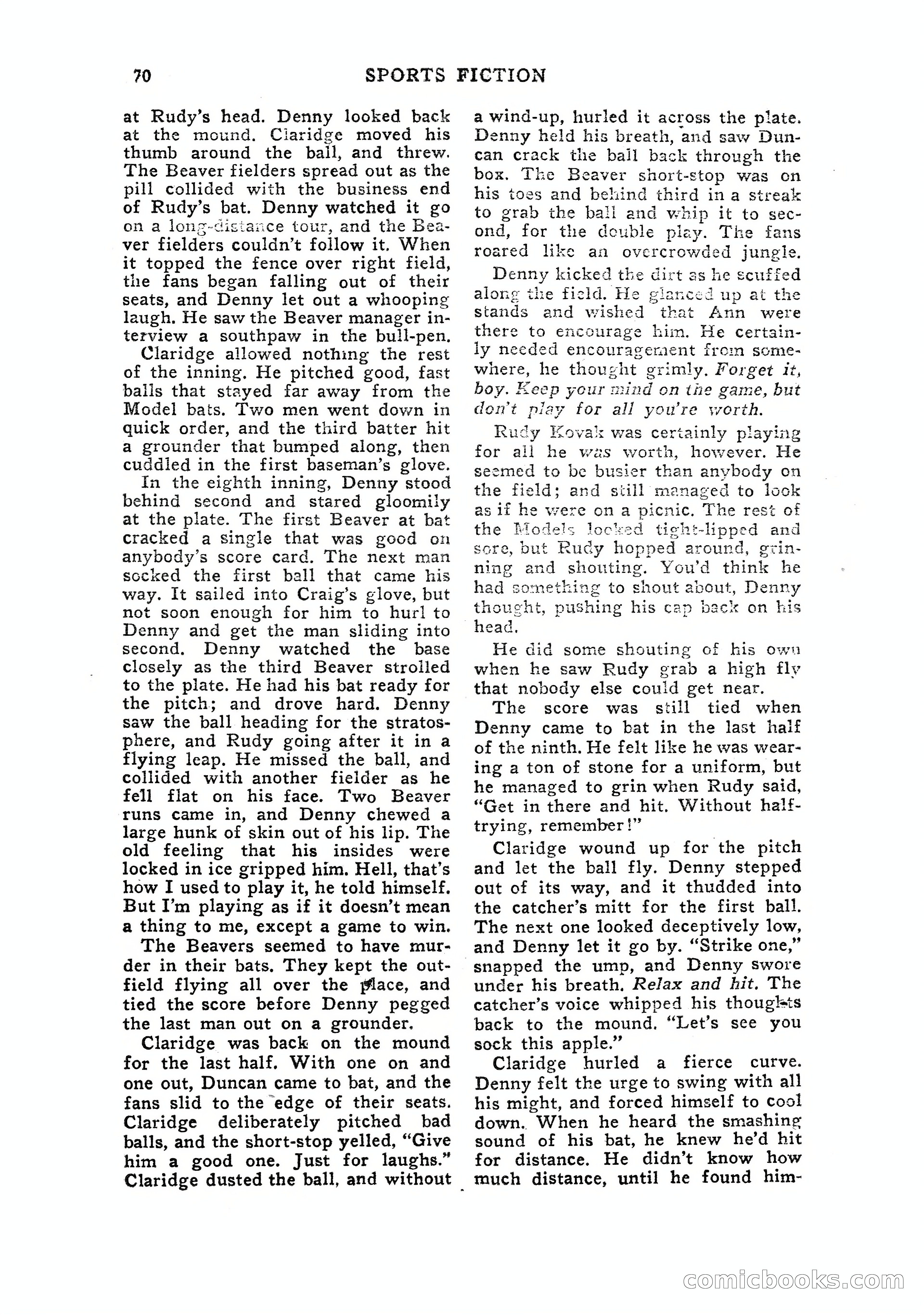 Sports Fiction, July 1948 — page 70 of 100