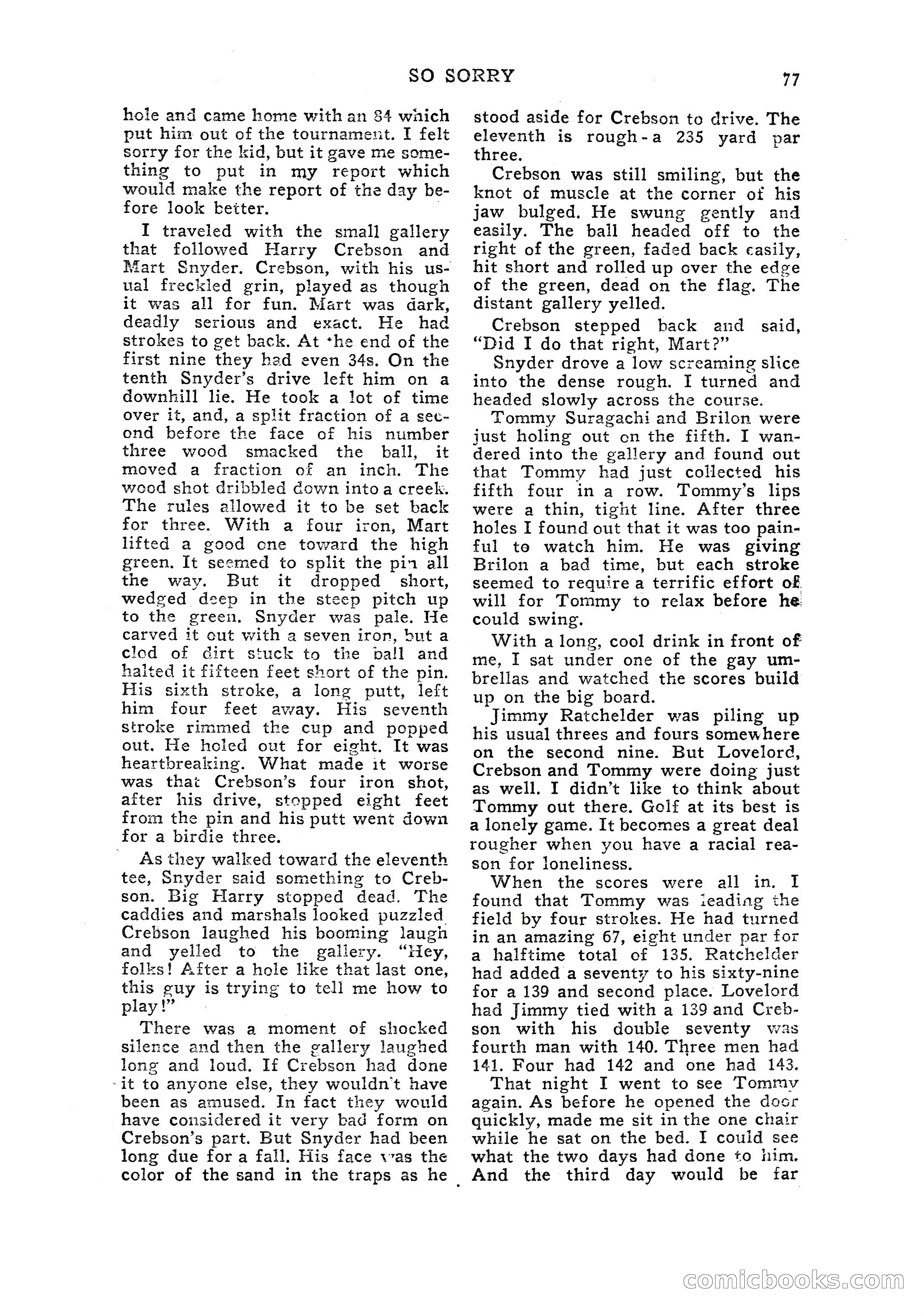 Sports Fiction, July 1948 — page 77 of 100
