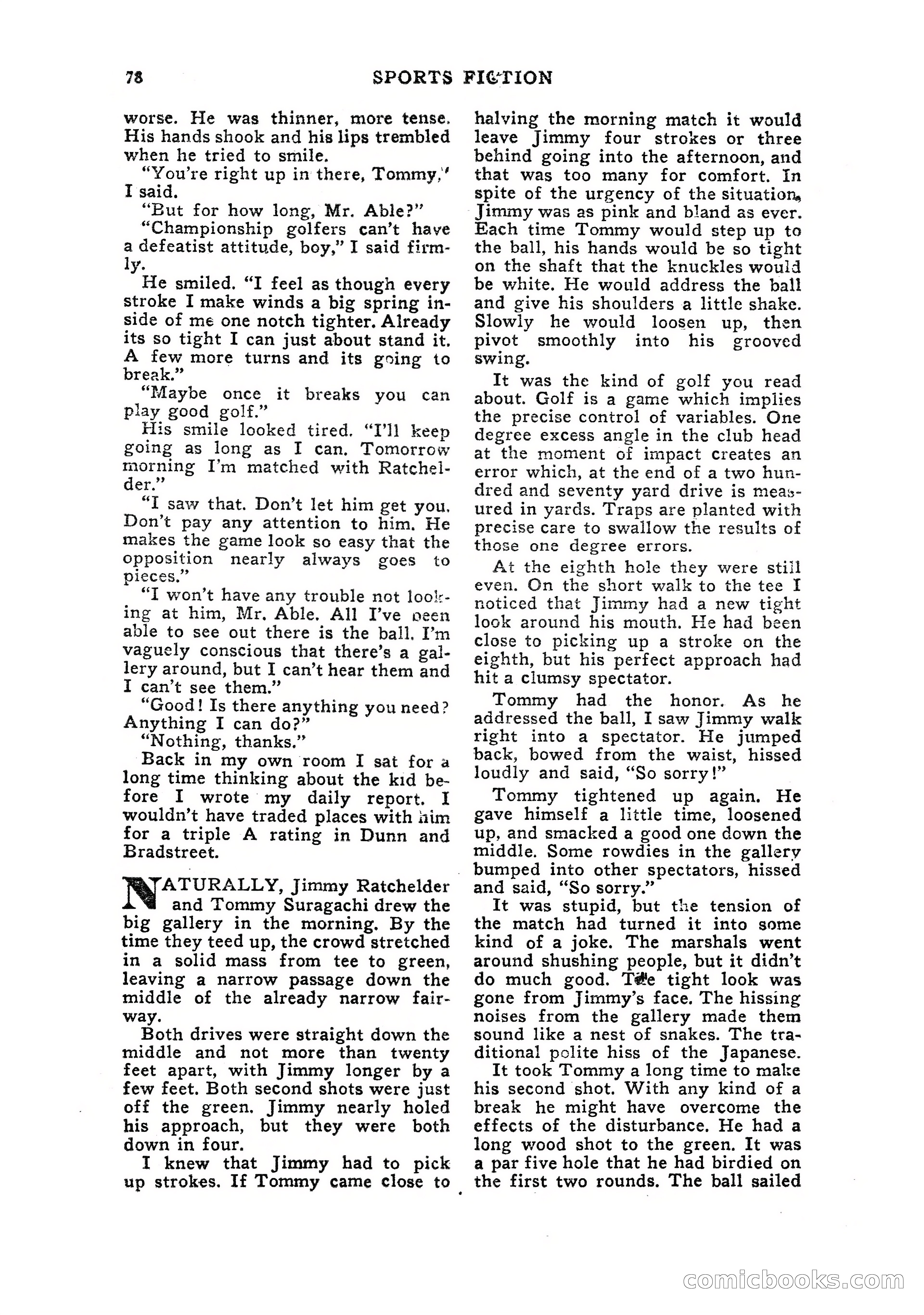 Sports Fiction, July 1948 — page 78 of 100