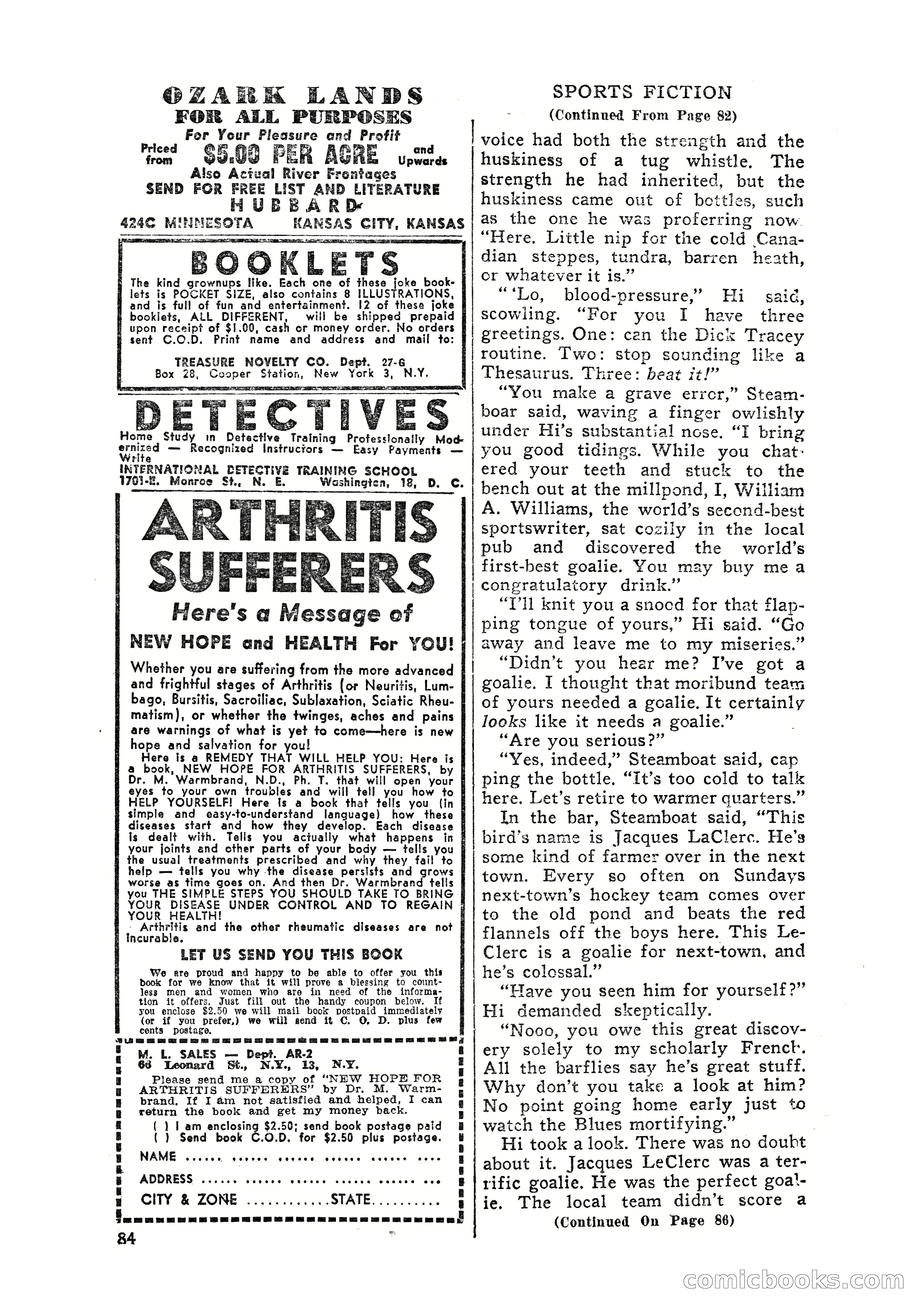 Sports Fiction, July 1948 — page 84 of 100