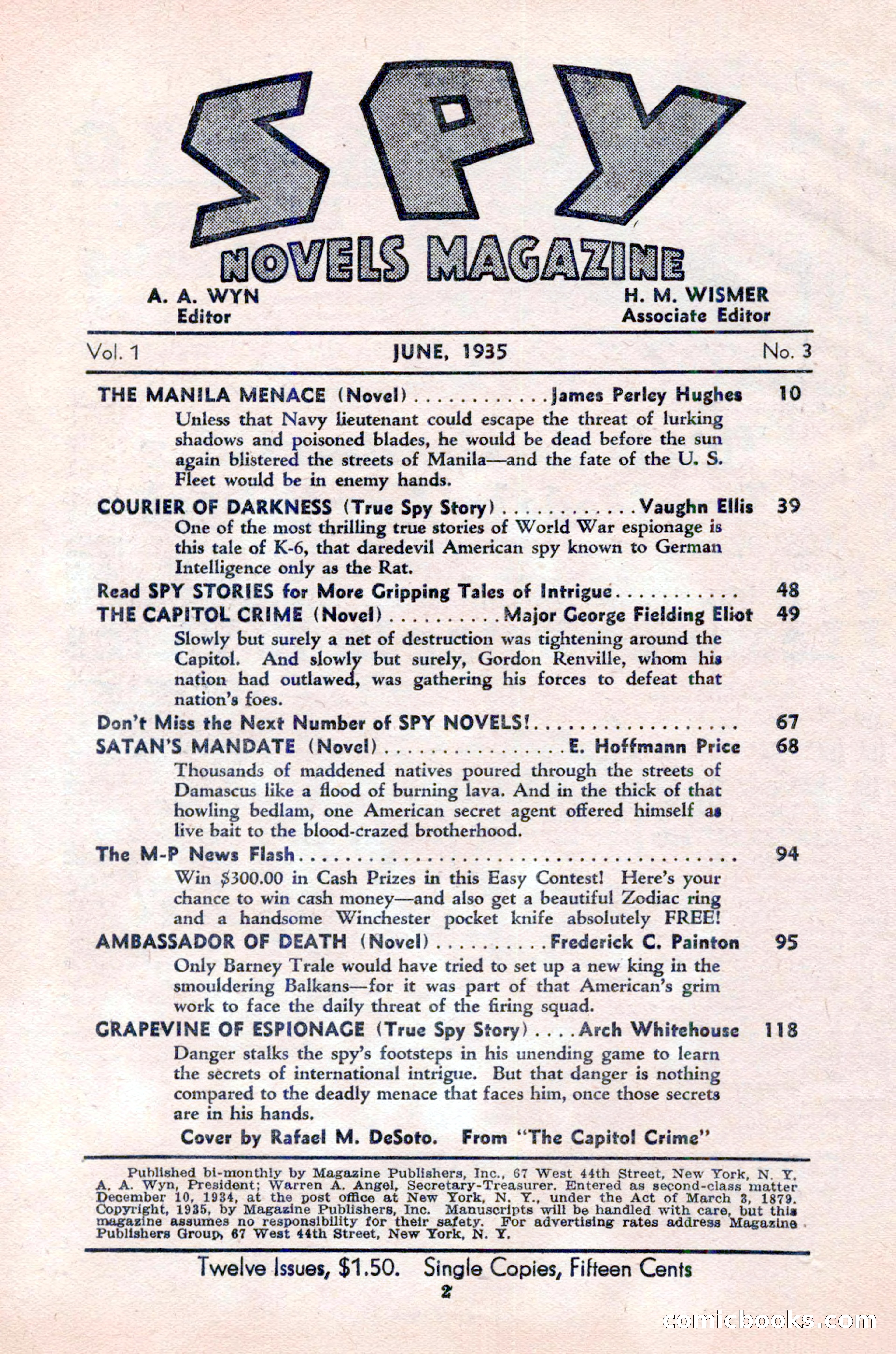 Spy Novels Magazine, June 1935 — page 4 of 122